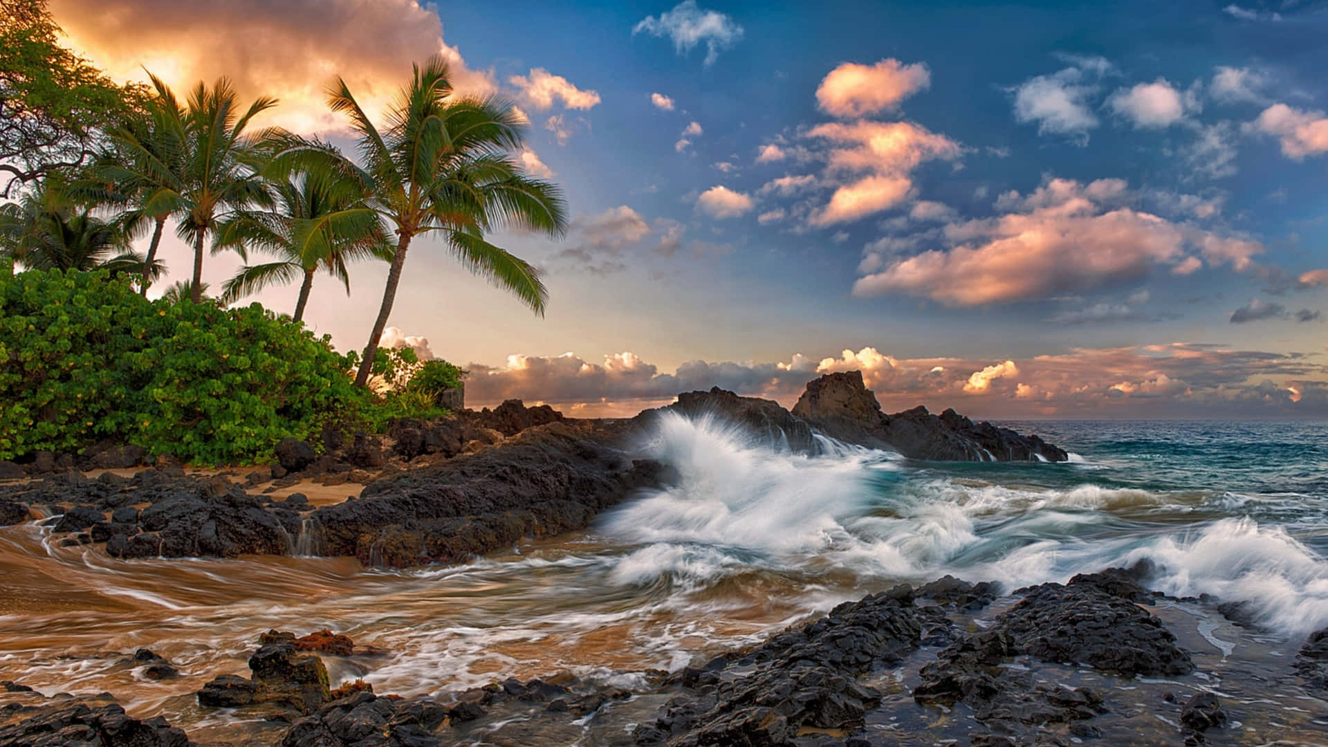 Coast Of Maui Background