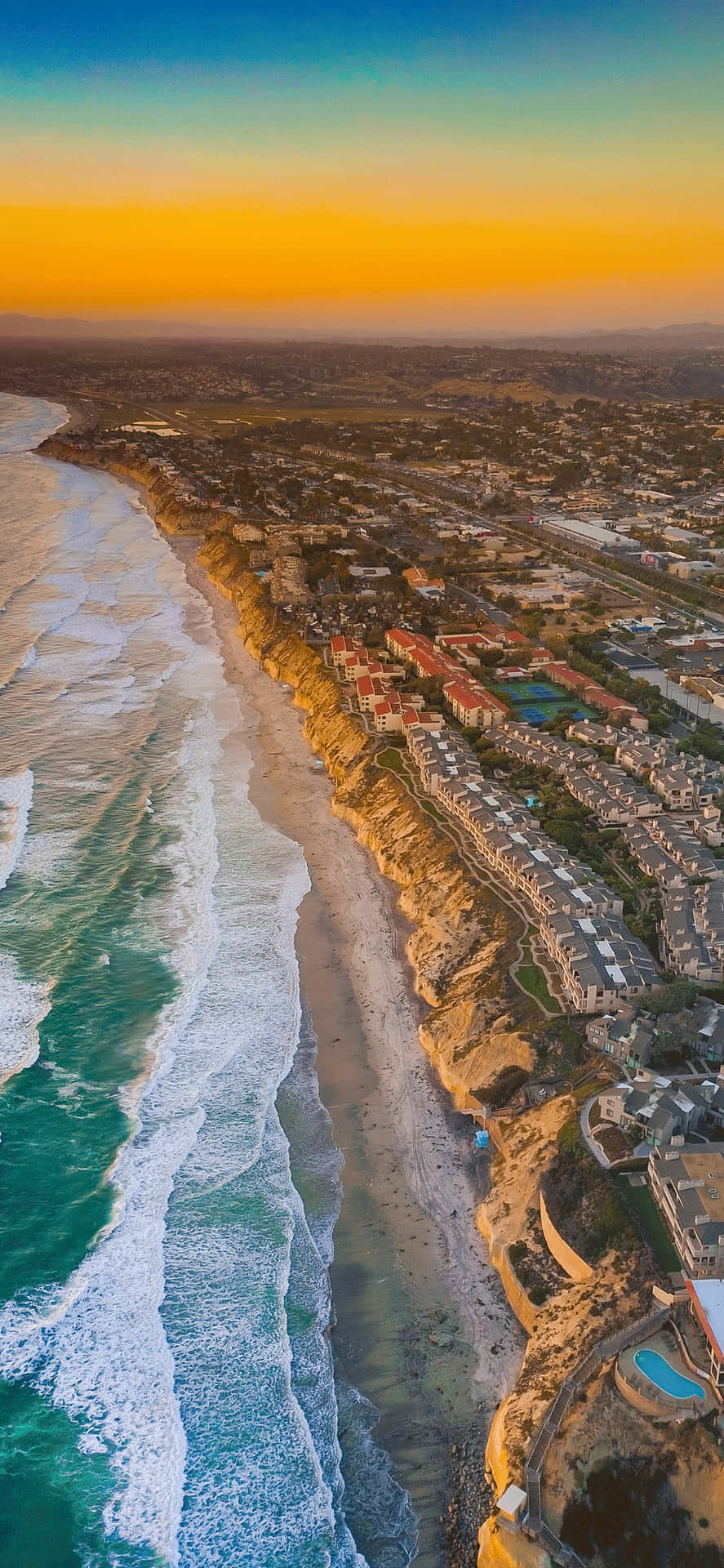 Coastal Beach In San Diego Iphone Background