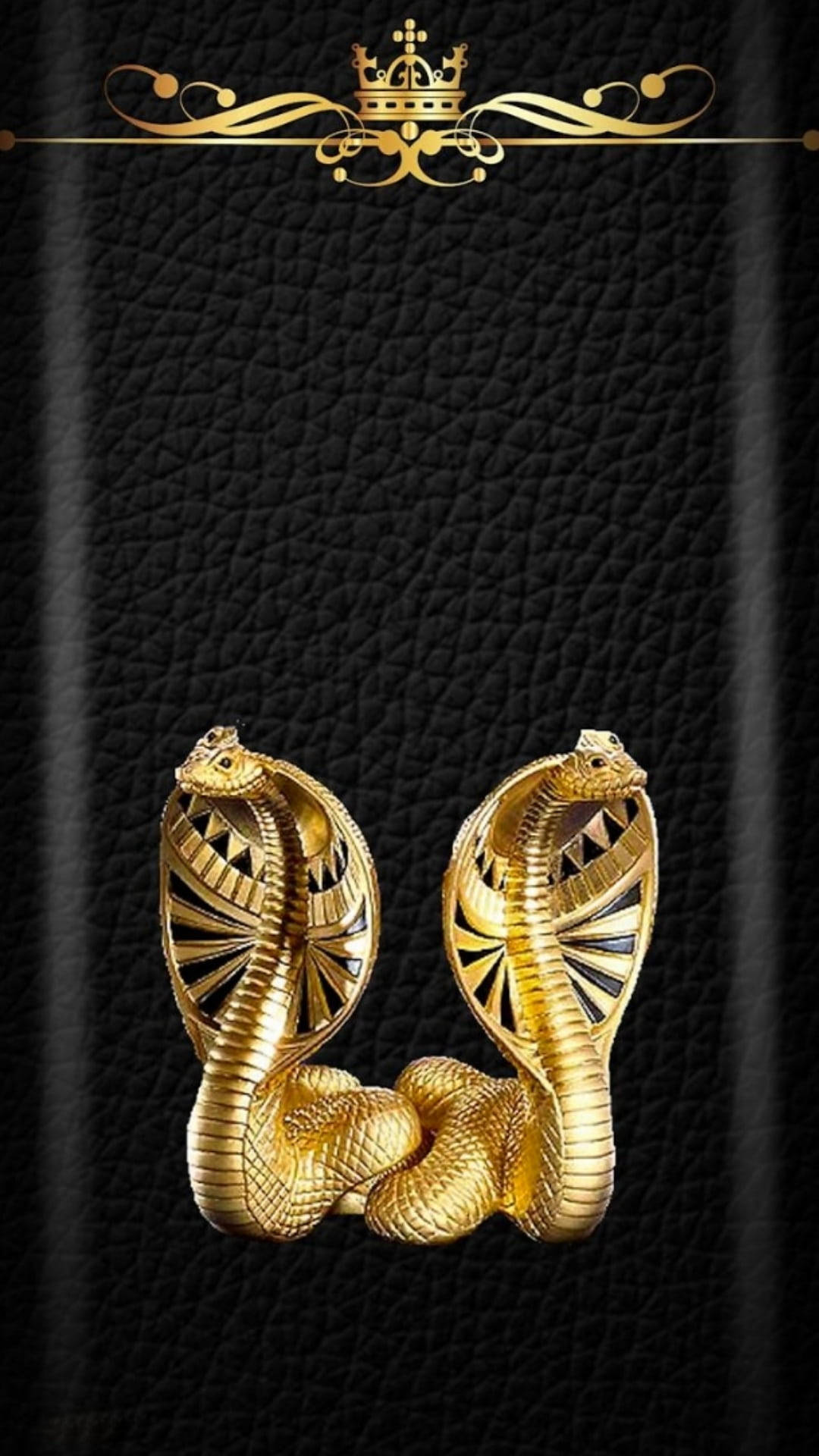 Cobra Gold Aesthetic Egyptiant Statues Background