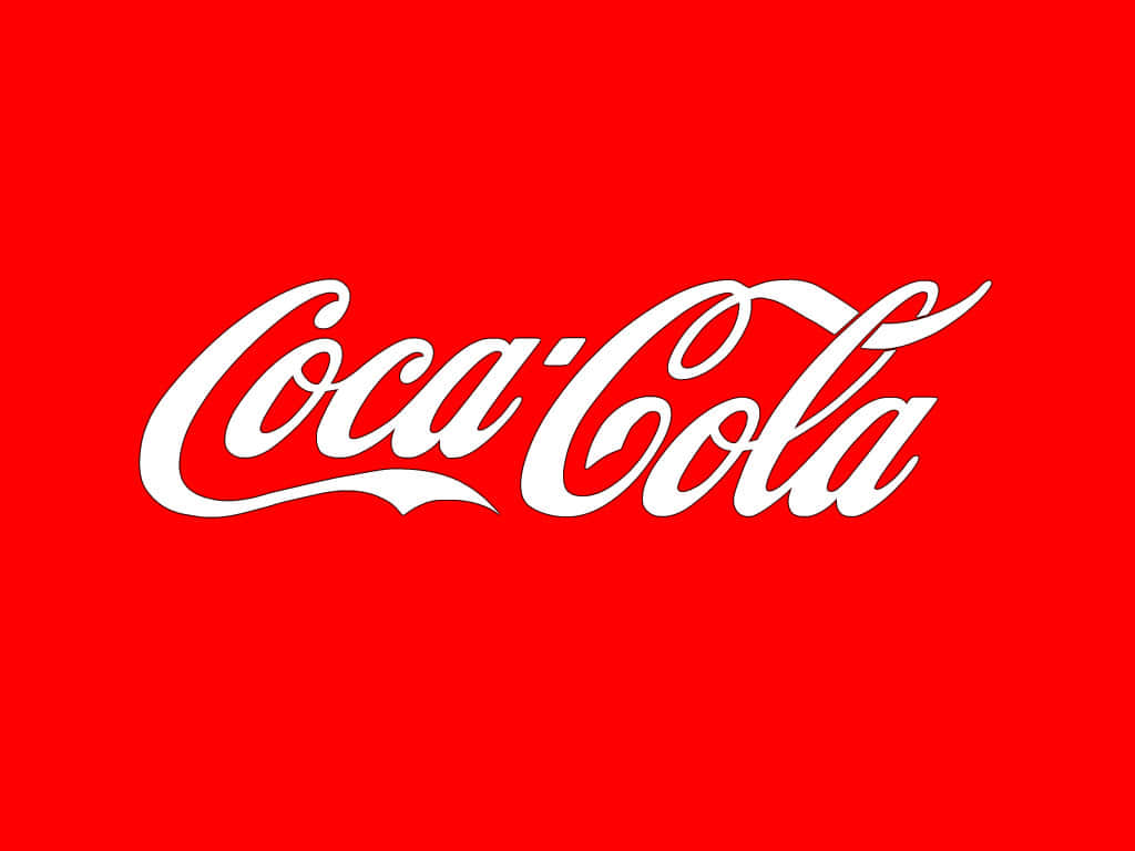 Coca Cola Logo On A Red Background Background