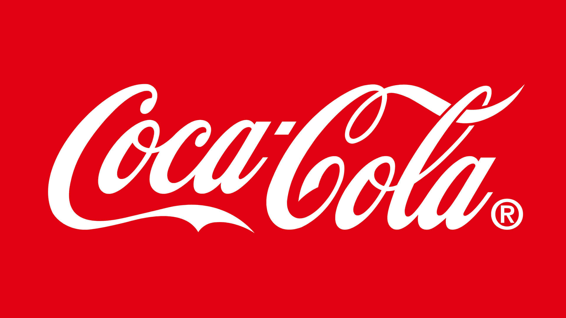 Coca Cola Logo On A Red Background