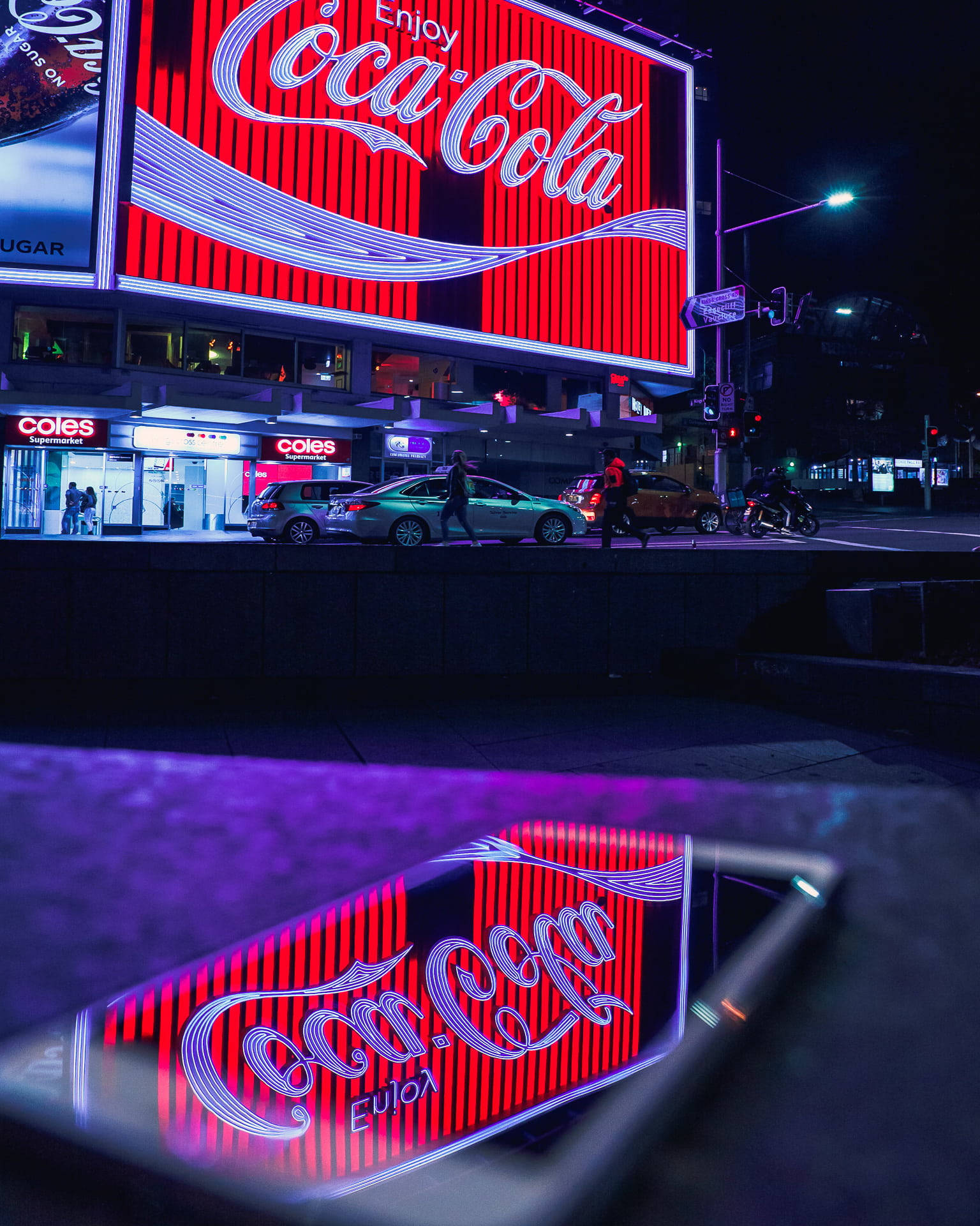 Coca-cola Neon Aesthetic Iphone Background