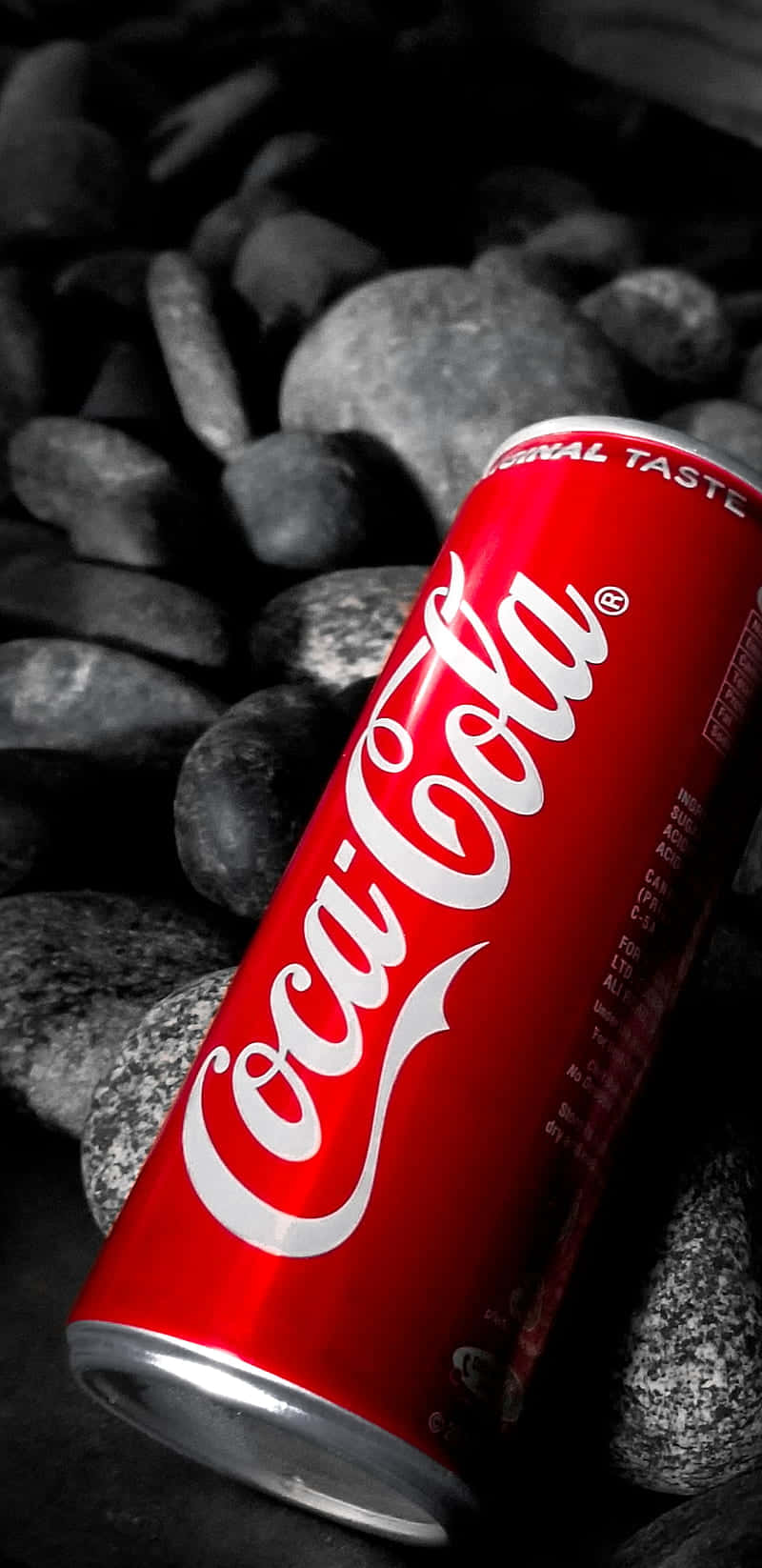 Coca Cola On Rocks Background