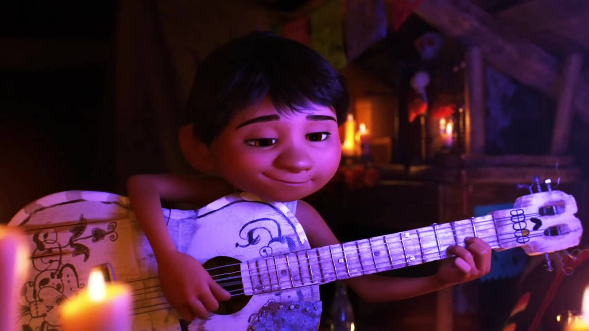 Coco Miguel Playing Guitar Background