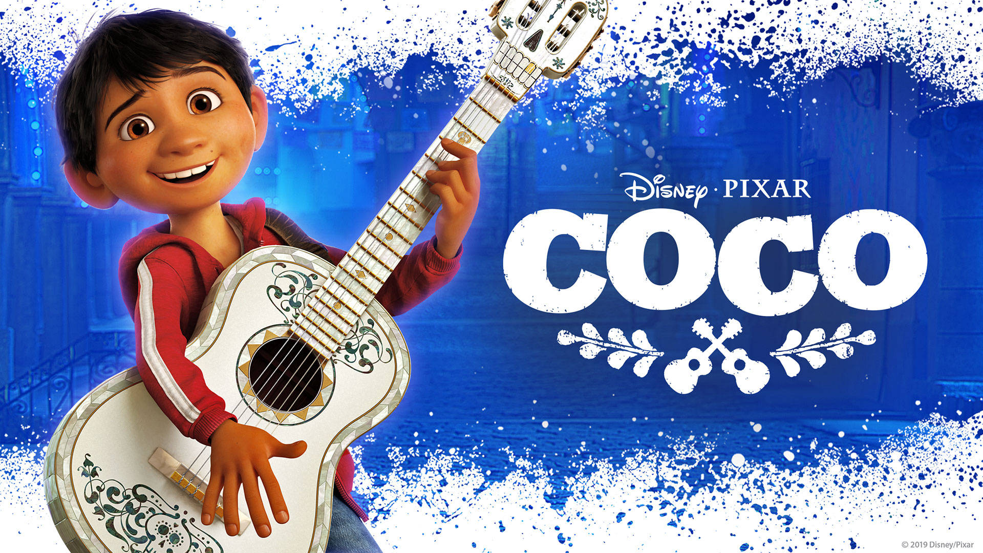 Coco Poster In Winter Theme Background