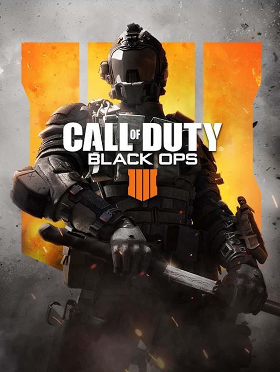 Cod: Black Ops 4 Soldier With A Sword Background