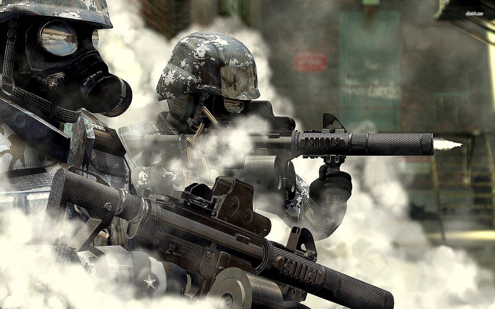 Cod Modern Warfare Tear Gas Leak Background