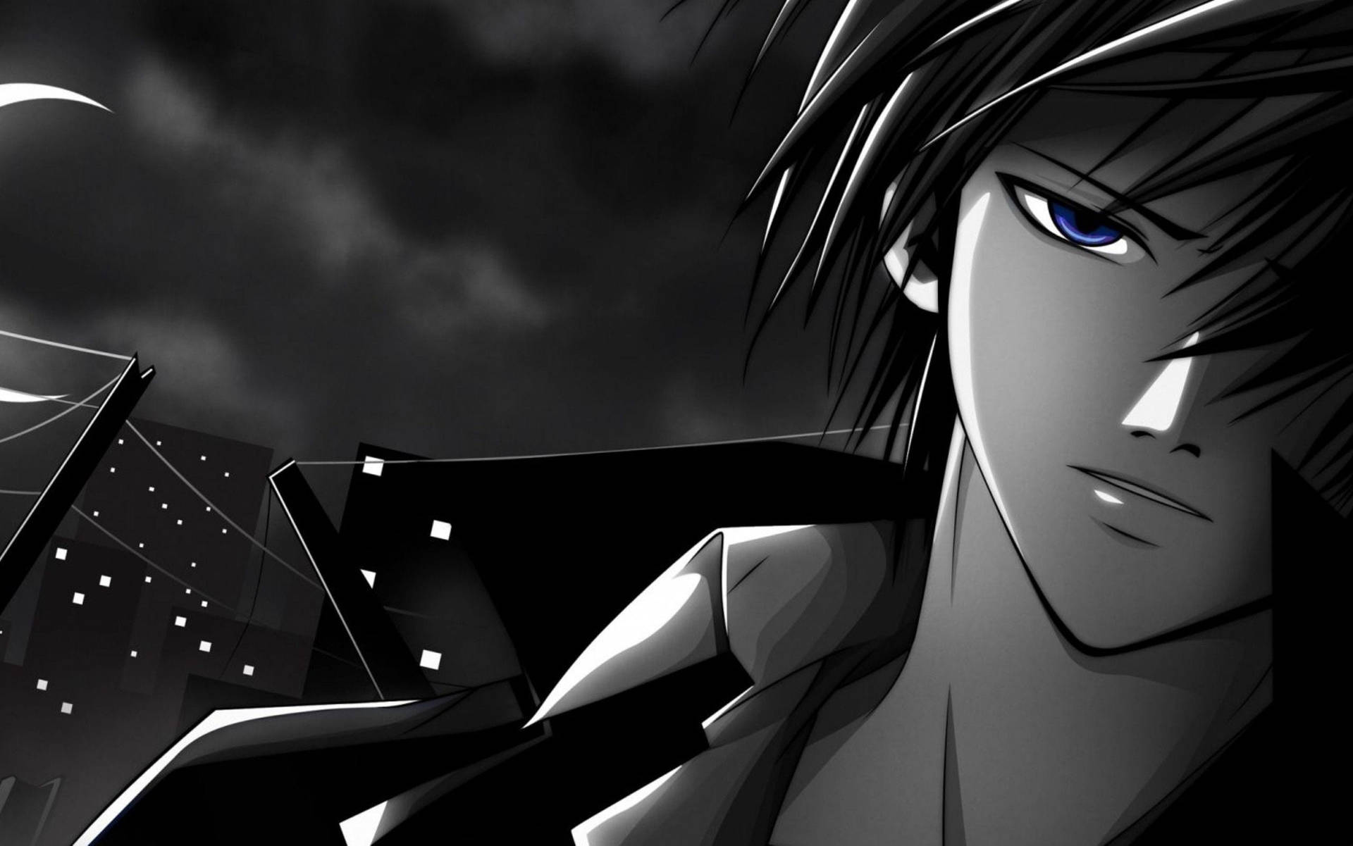 Code Breaker Rei Ogami Black And White Pfp Background