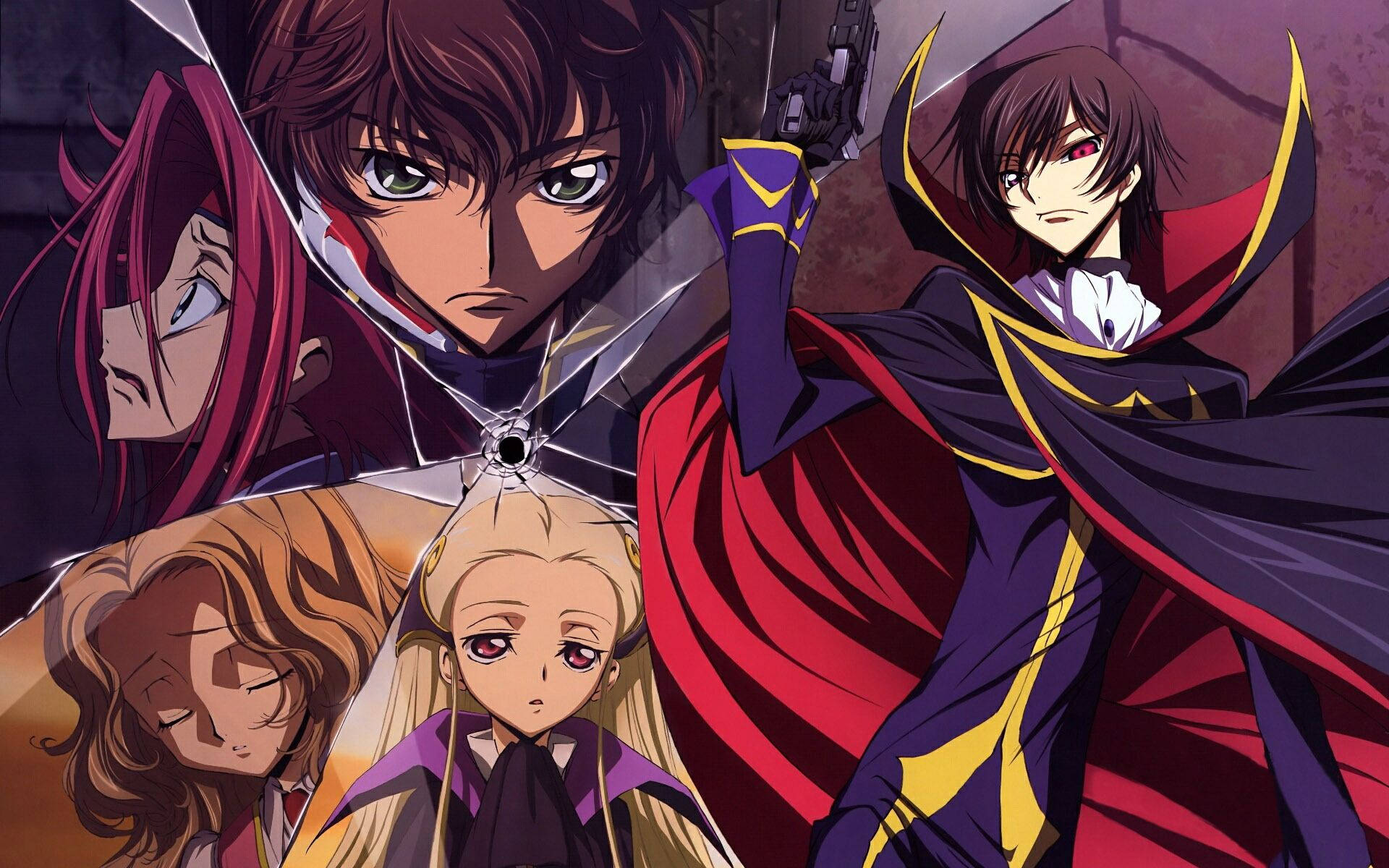 Code Geass Broken Glass Background