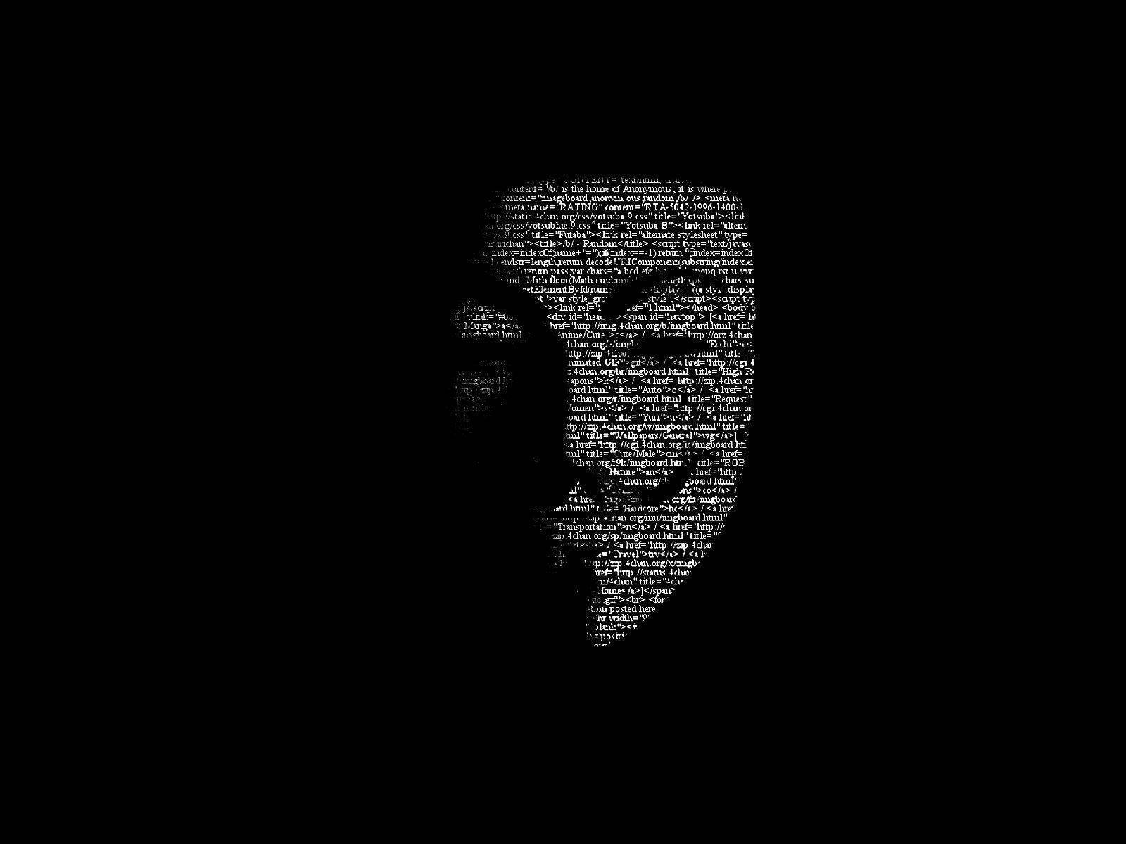 Coder Anonymous Mask Background