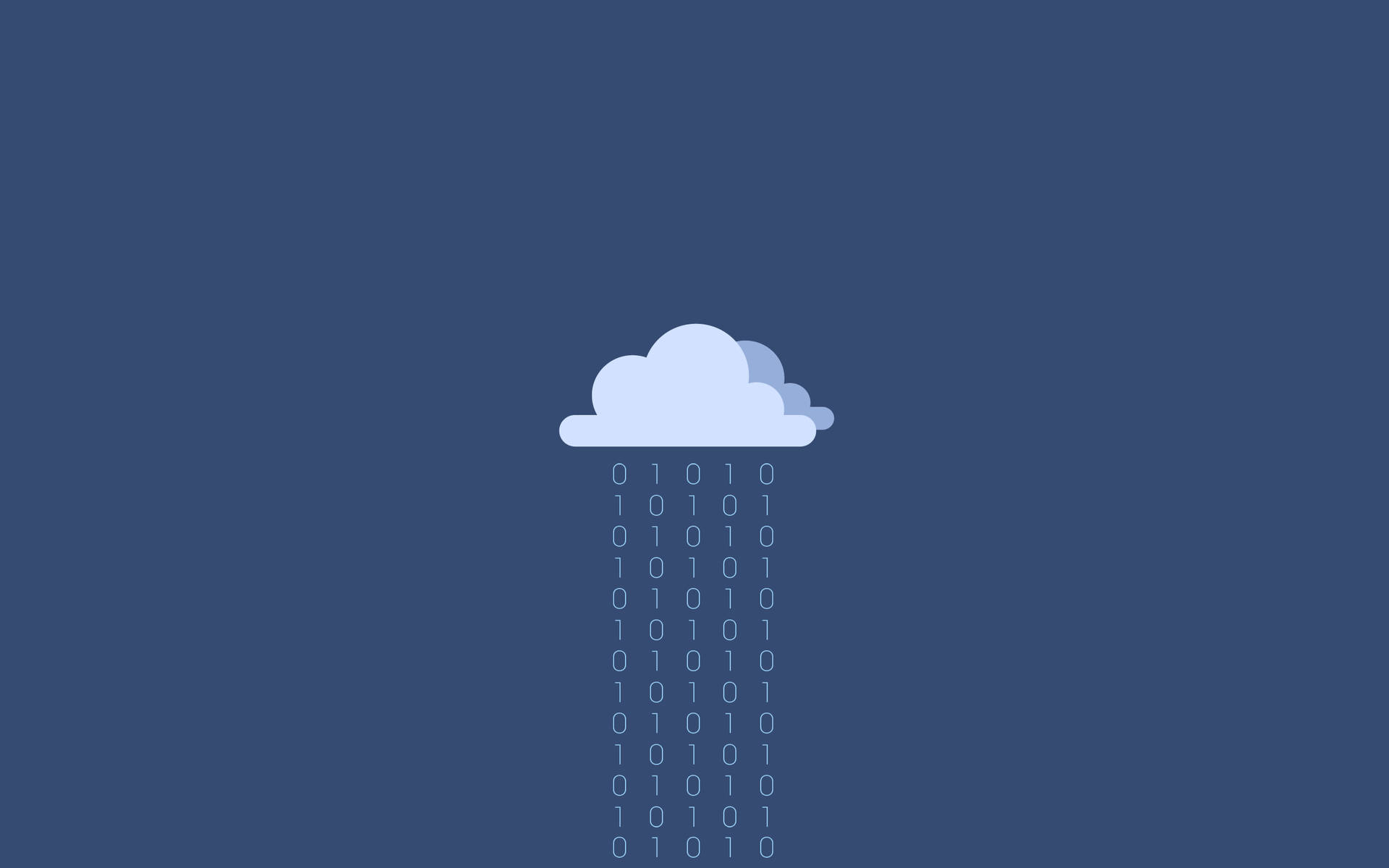 Coder Binary Cloud Background