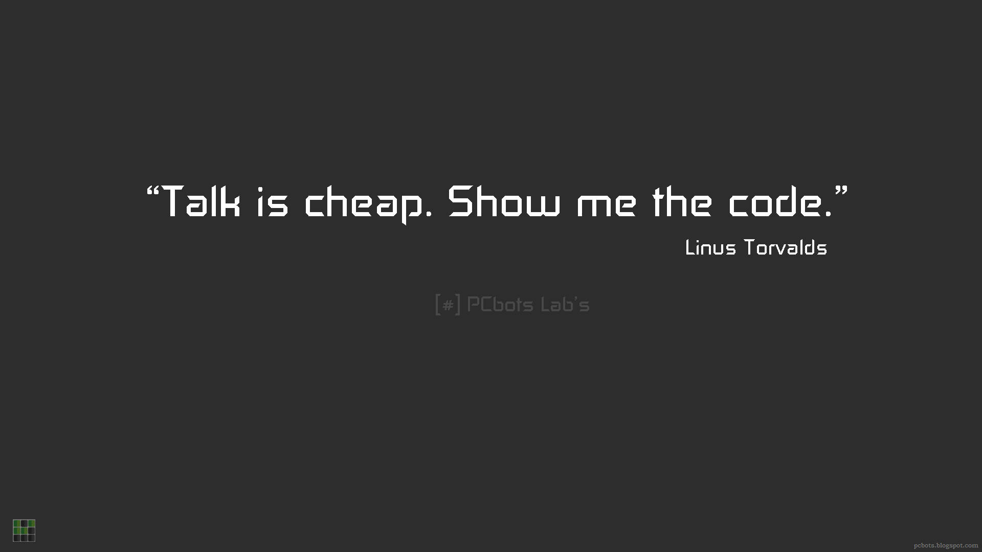 Coder Linus Quote Background