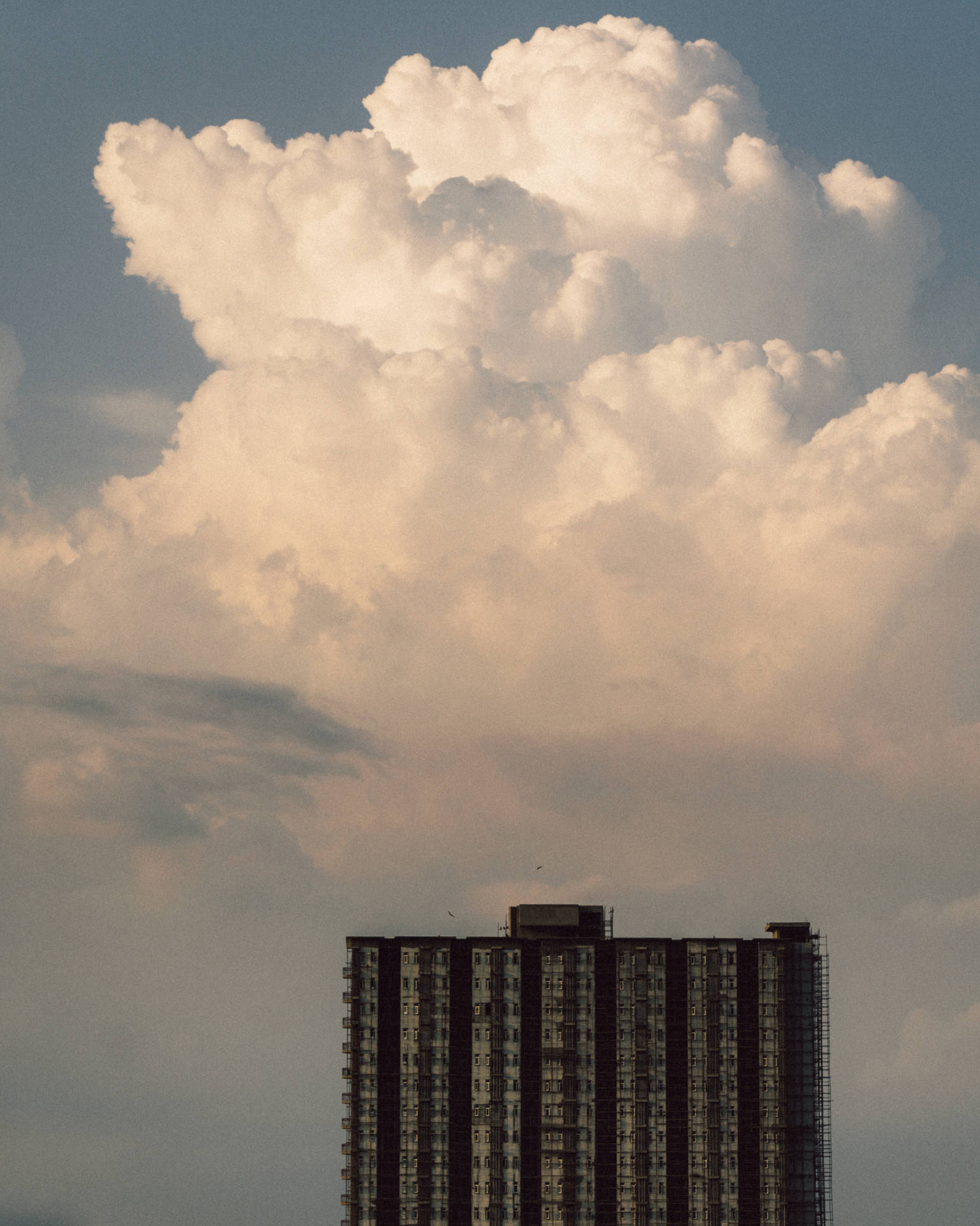 Codominium With Cloud Aesthetic Background