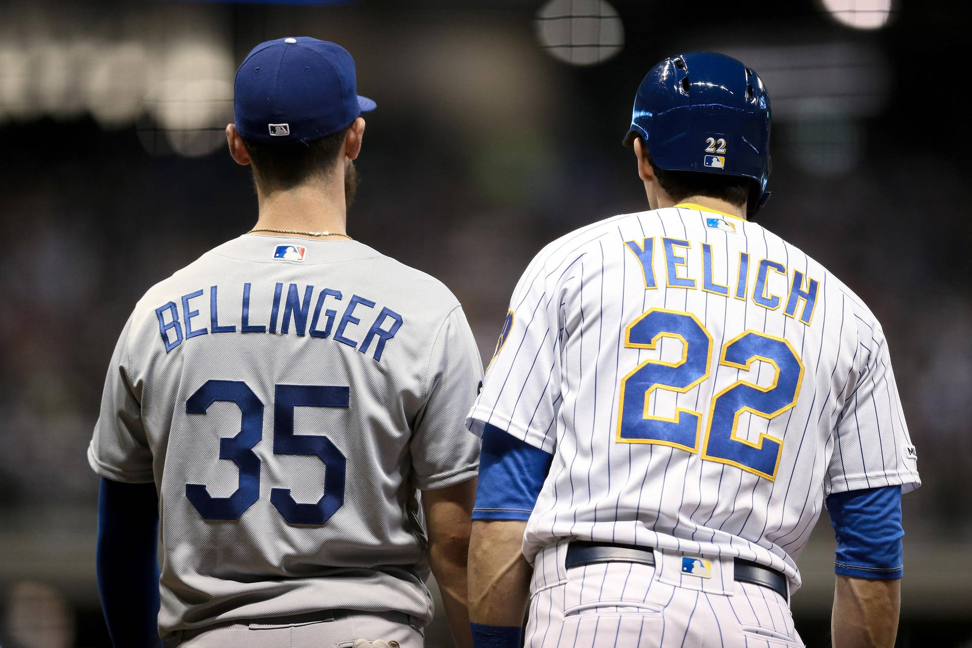 Cody Bellinger And Christian Yelich Background