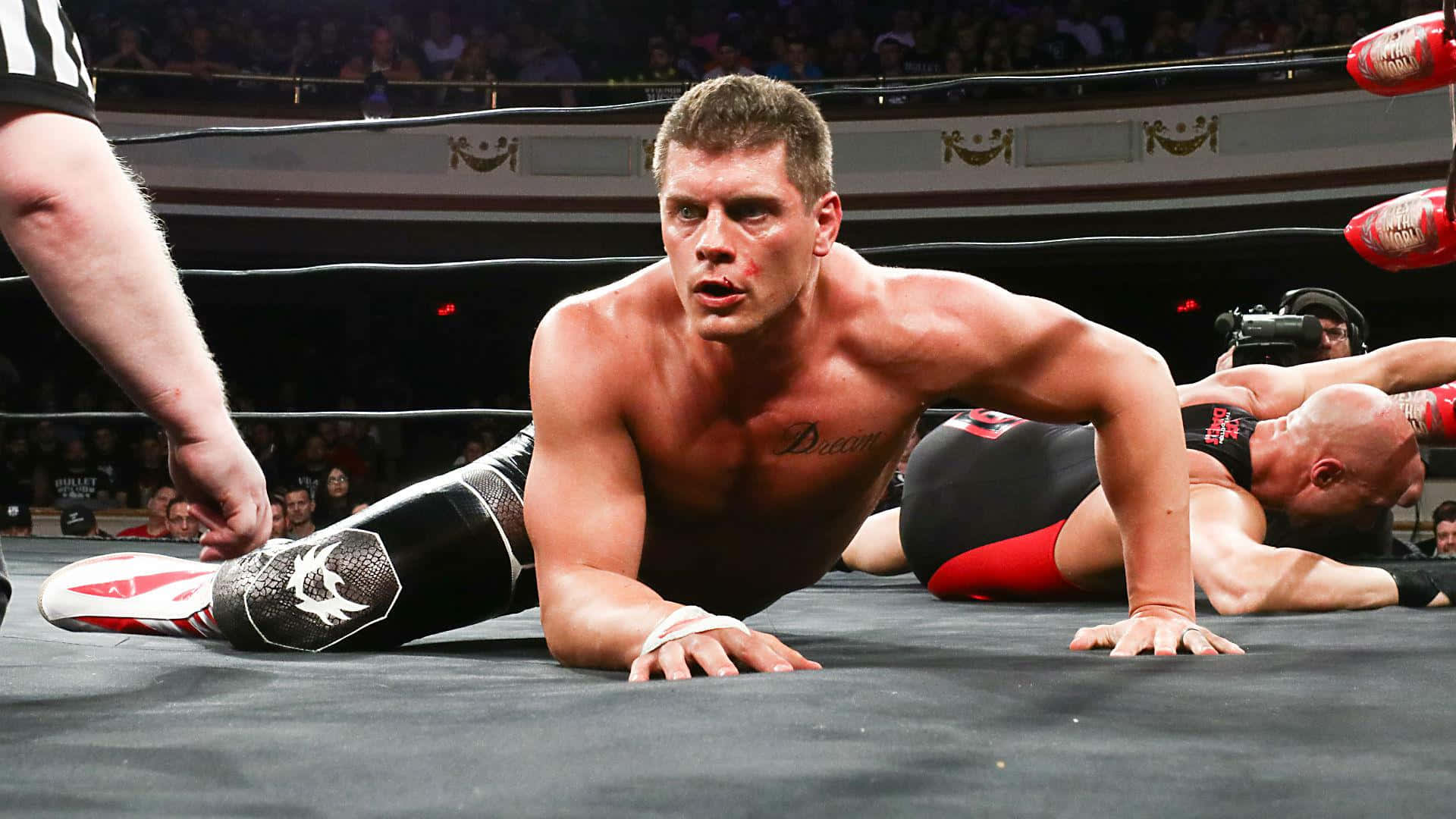 Cody Rhodes - A Championship Wrestler In Action Background