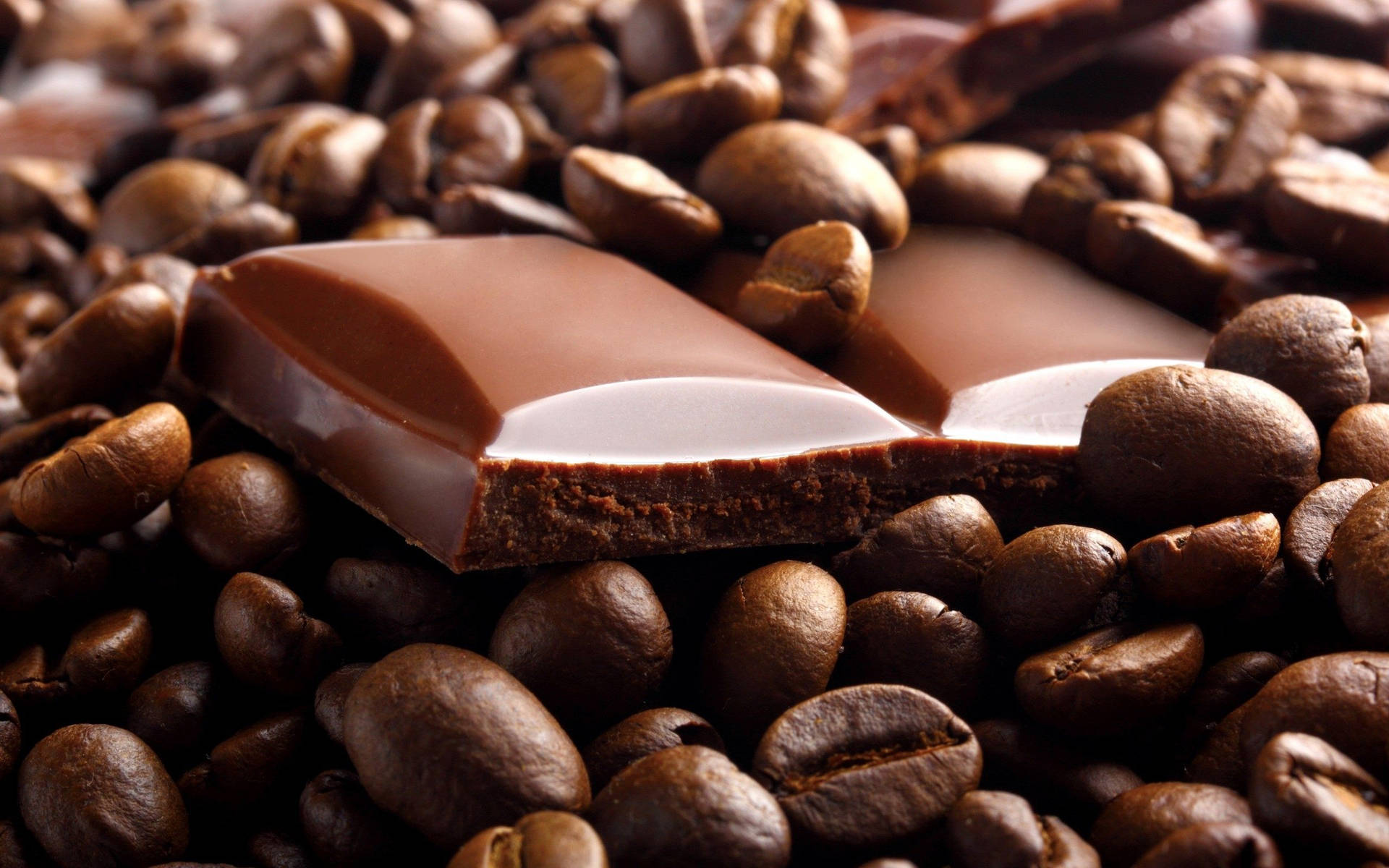 Coffee Beans And Chocolate Bars