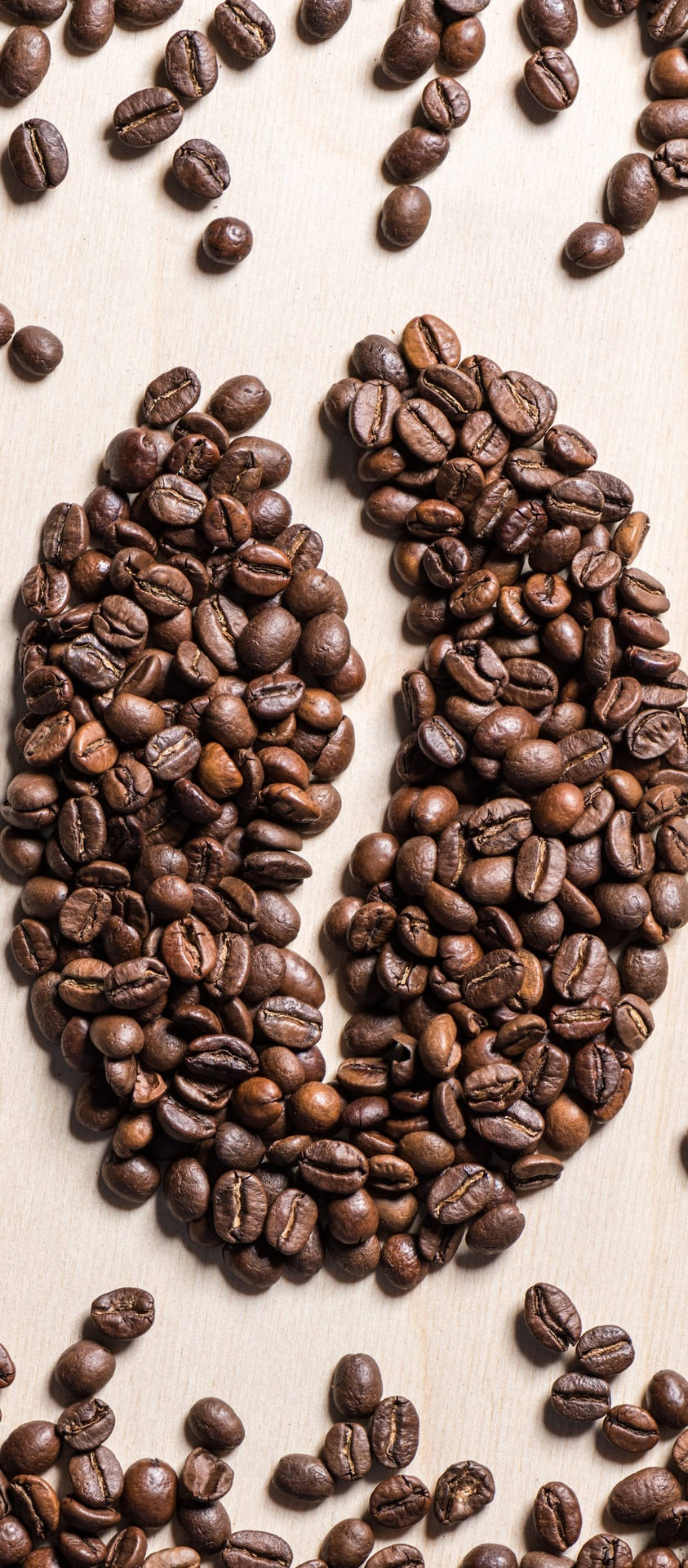 Coffee Beans Mosaic Art Background