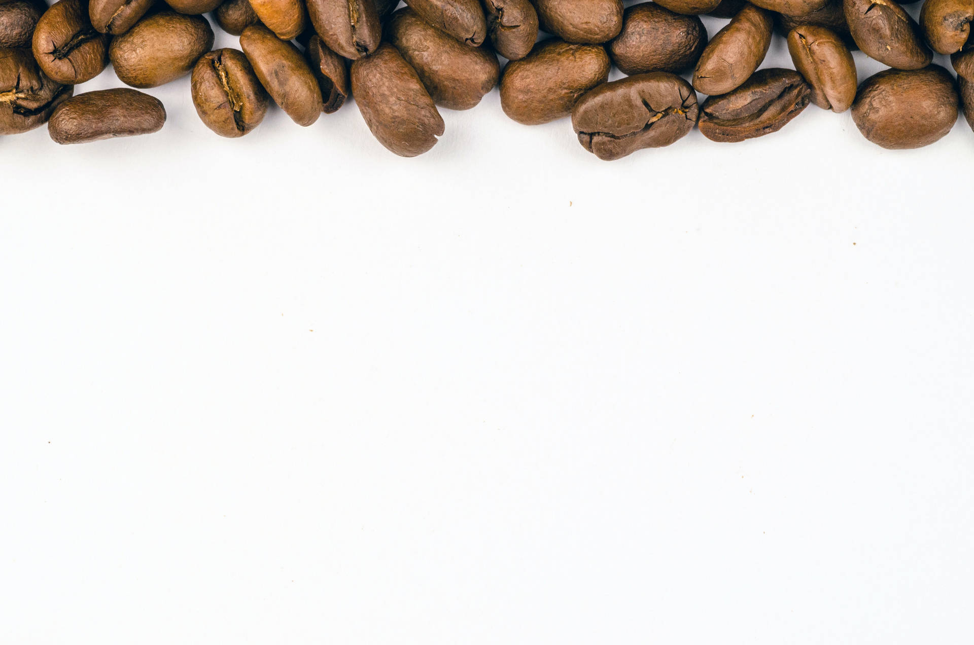 Coffee Beans On White Background Background