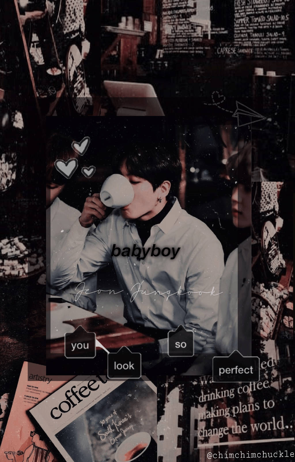 Coffee Lover Jungkook Aesthetic Background