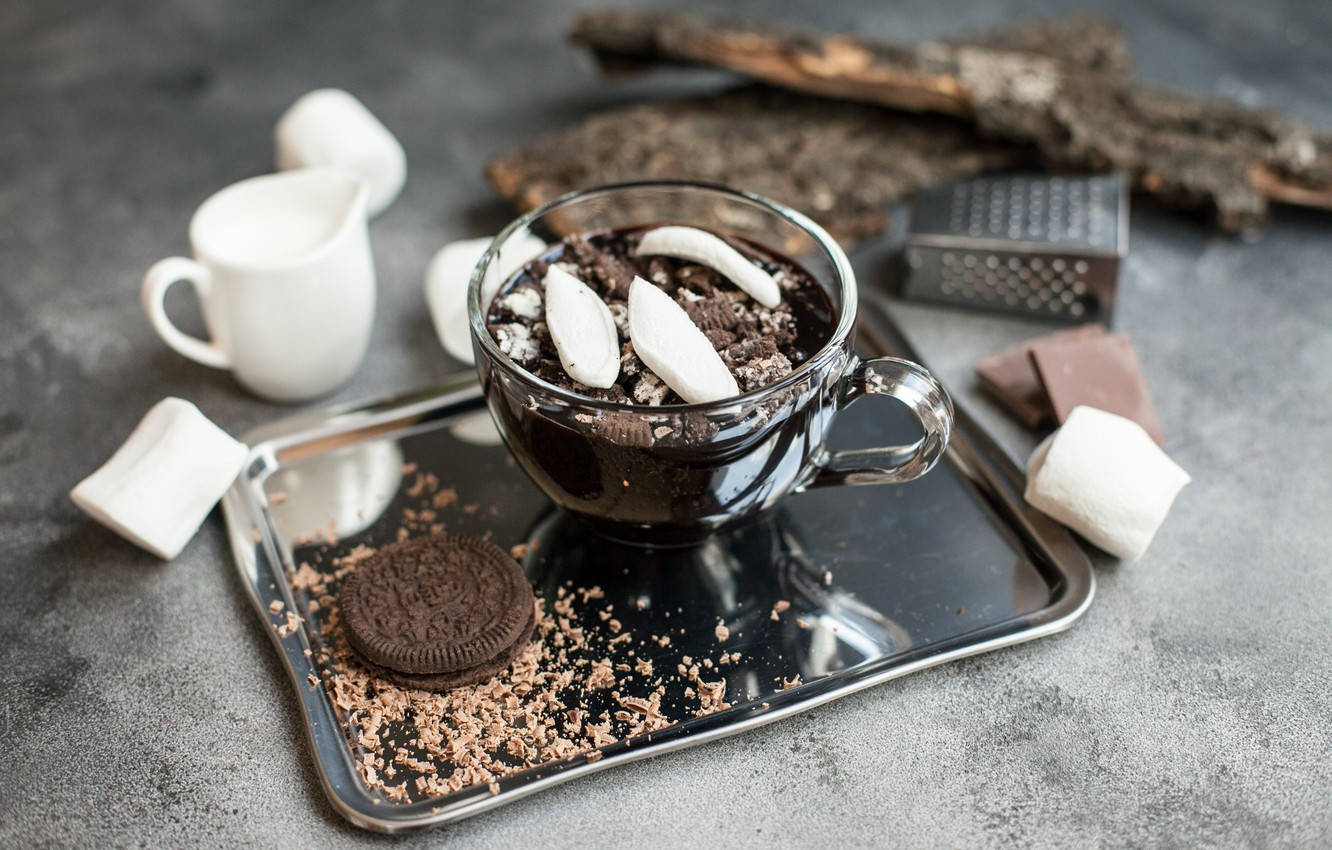 Coffee Marshmallows Chocolate Cookies