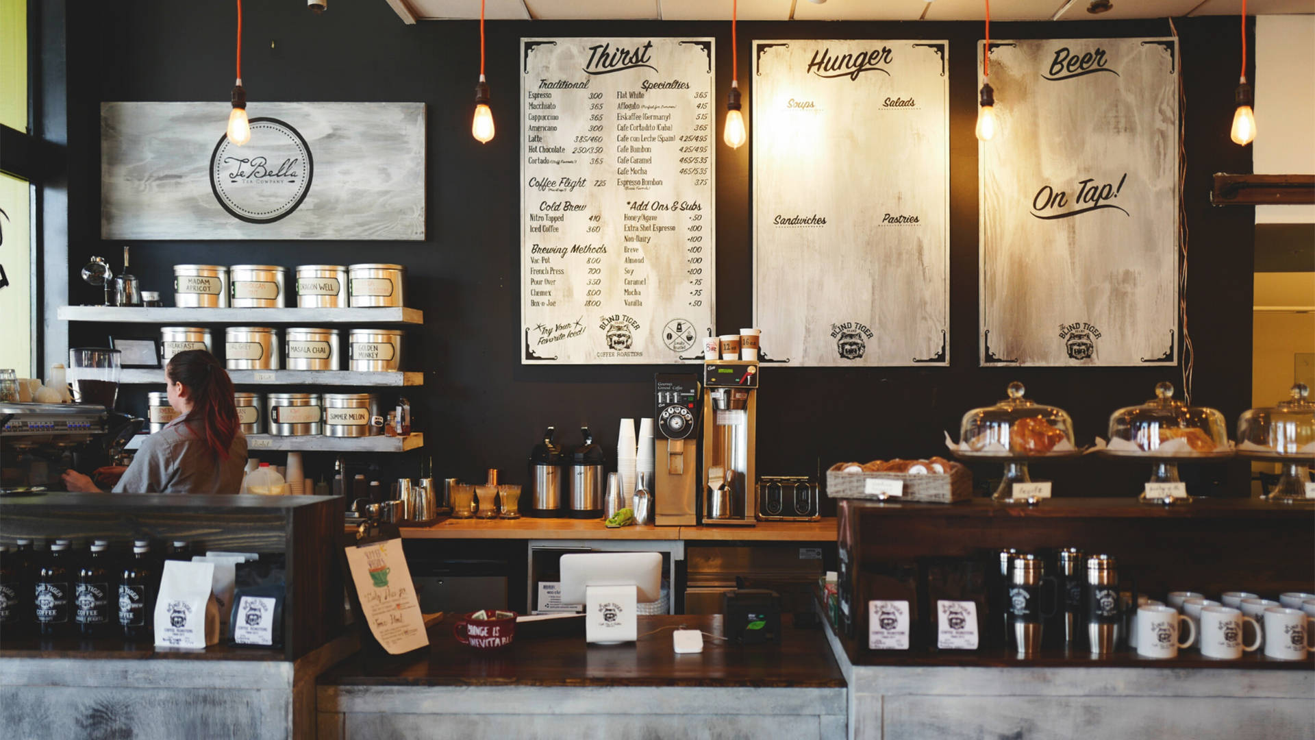 Coffee Shop Interior Background