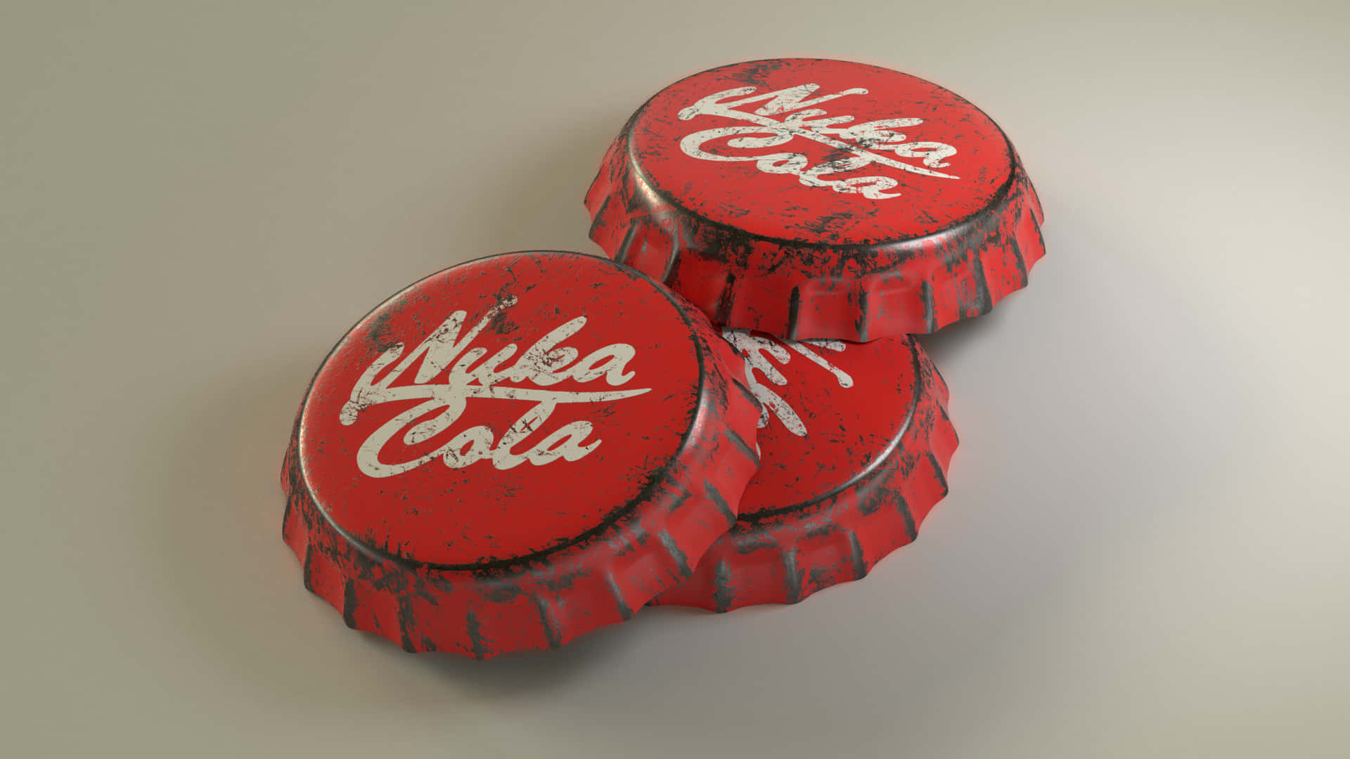 Cola Bottle Cap 3d Model Background