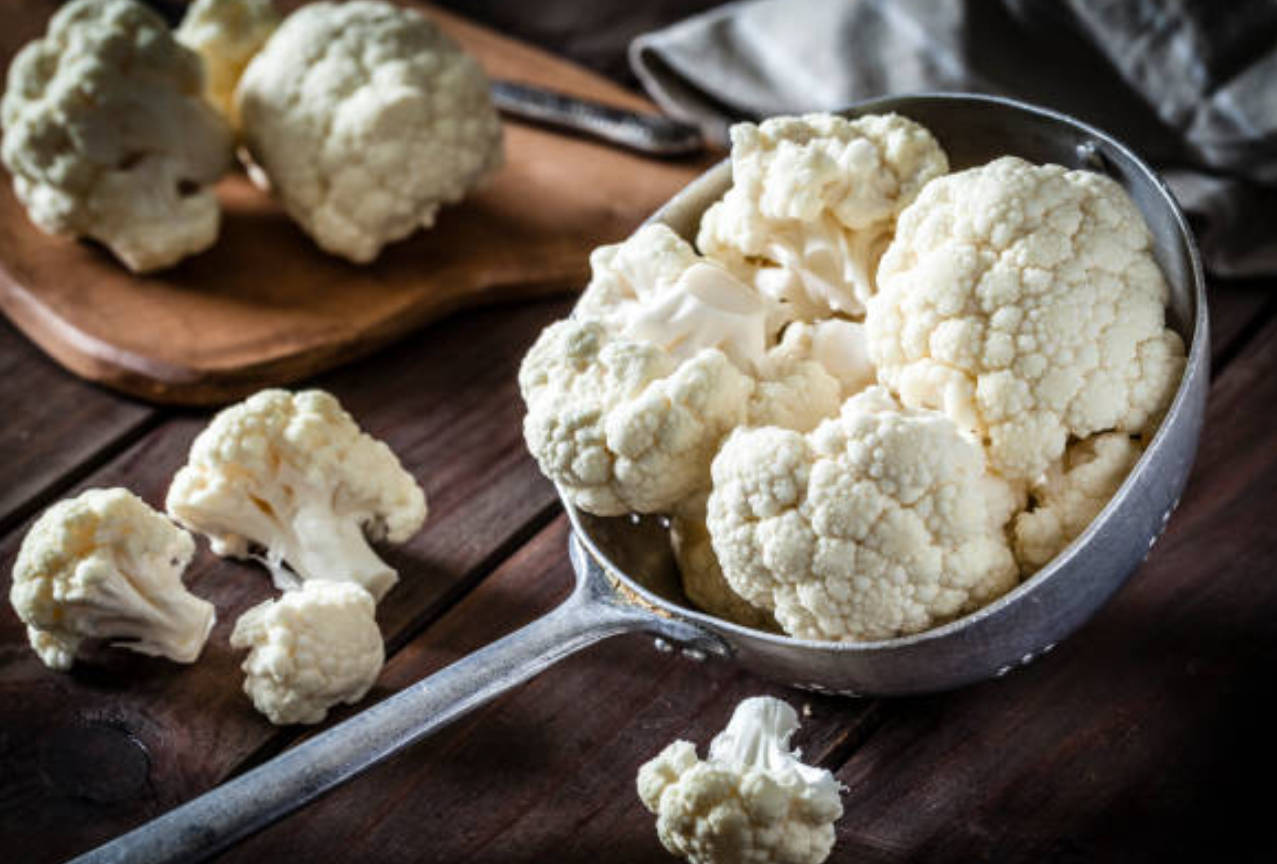 Colander Cauliflower Background