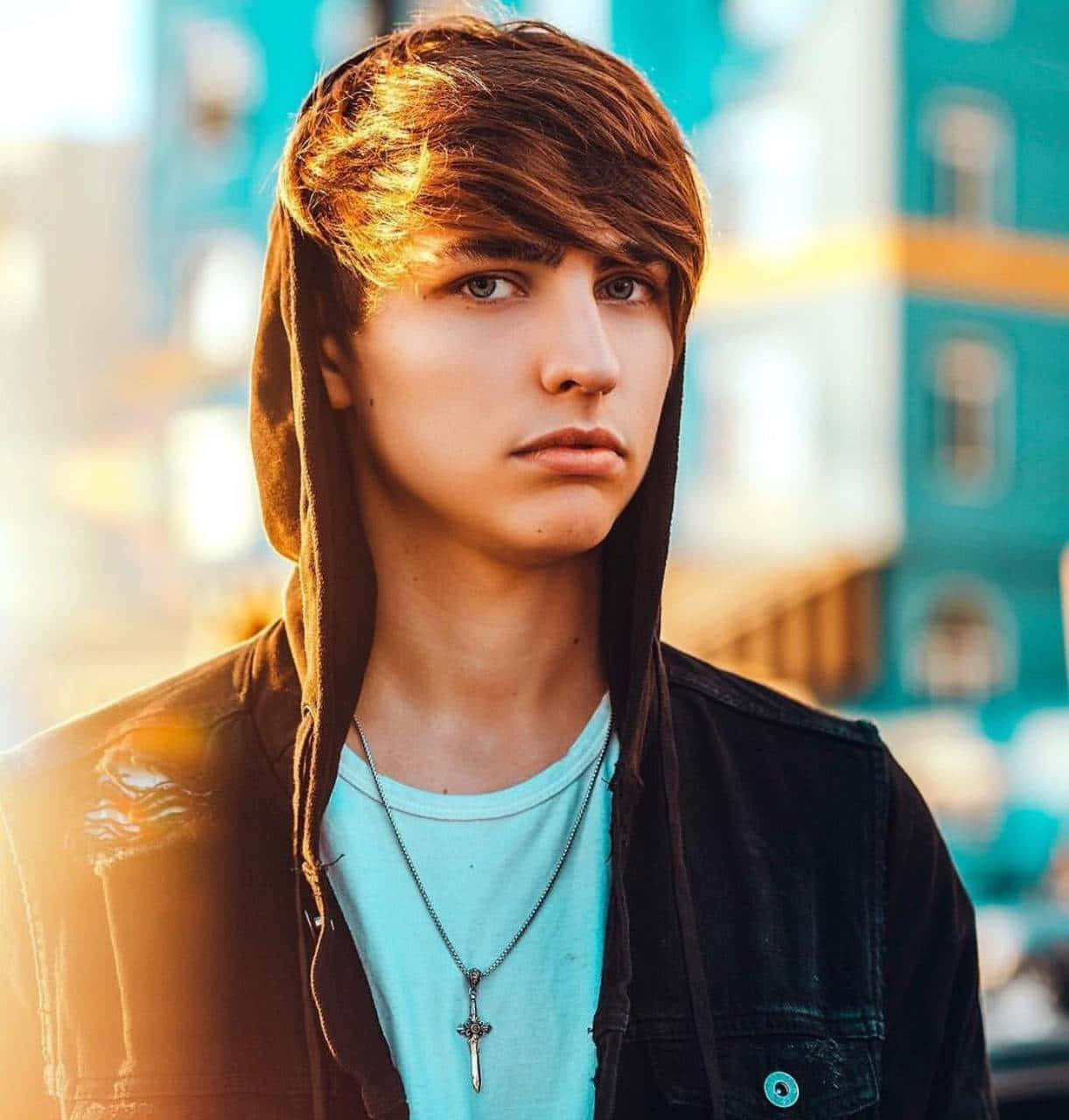 Colby Brock In Full Action Background