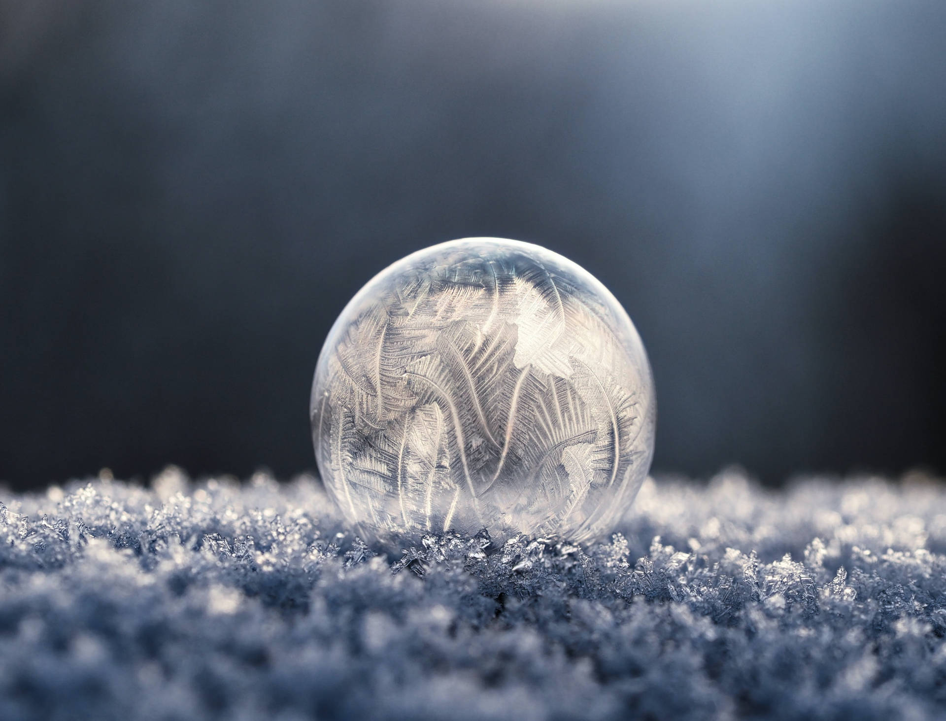 Cold Ice Ball Background