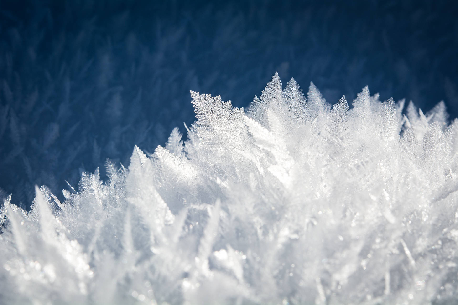 Cold Winter Crystals Background