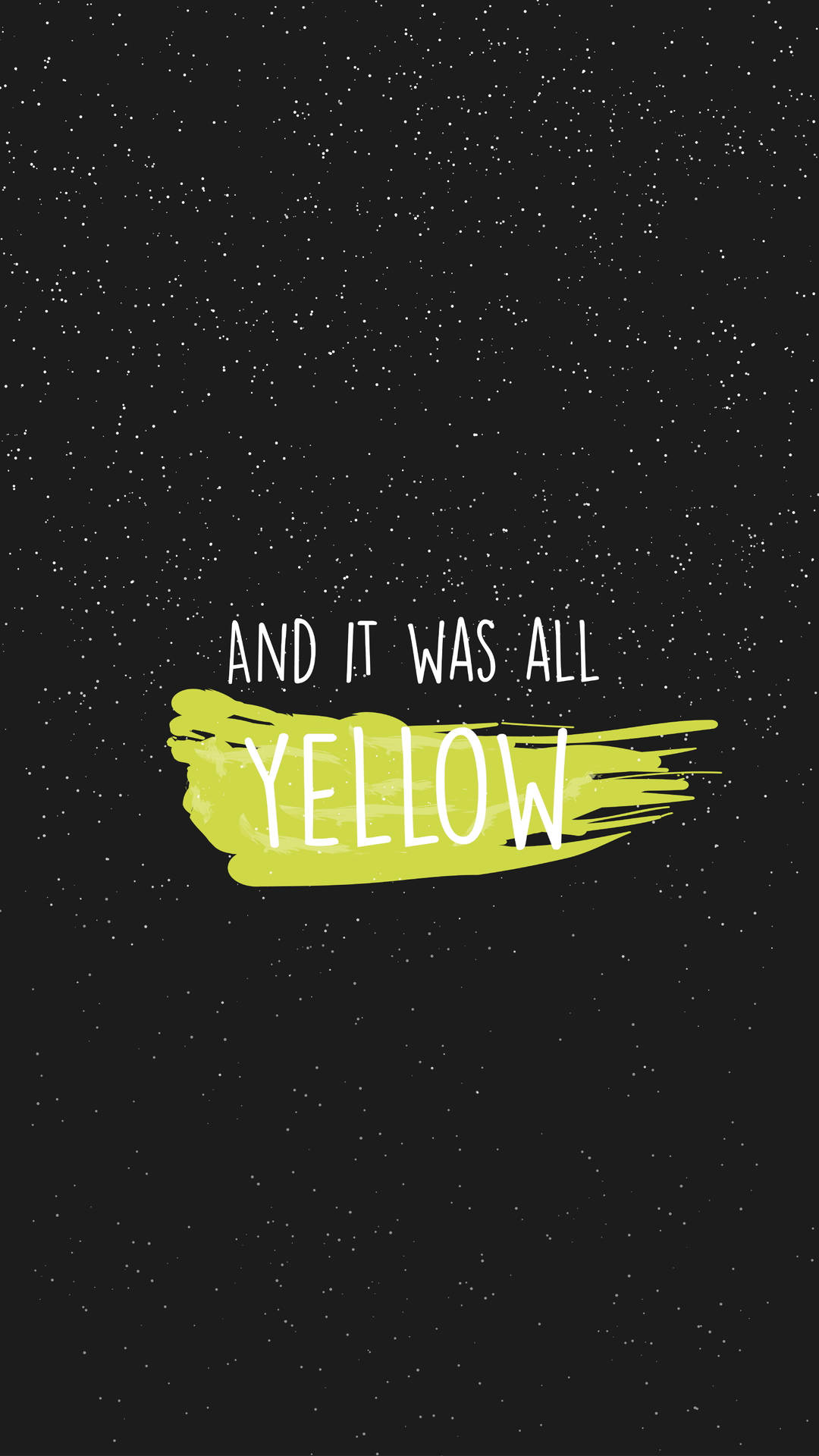 Coldplay Yellow Hd Iphone Background