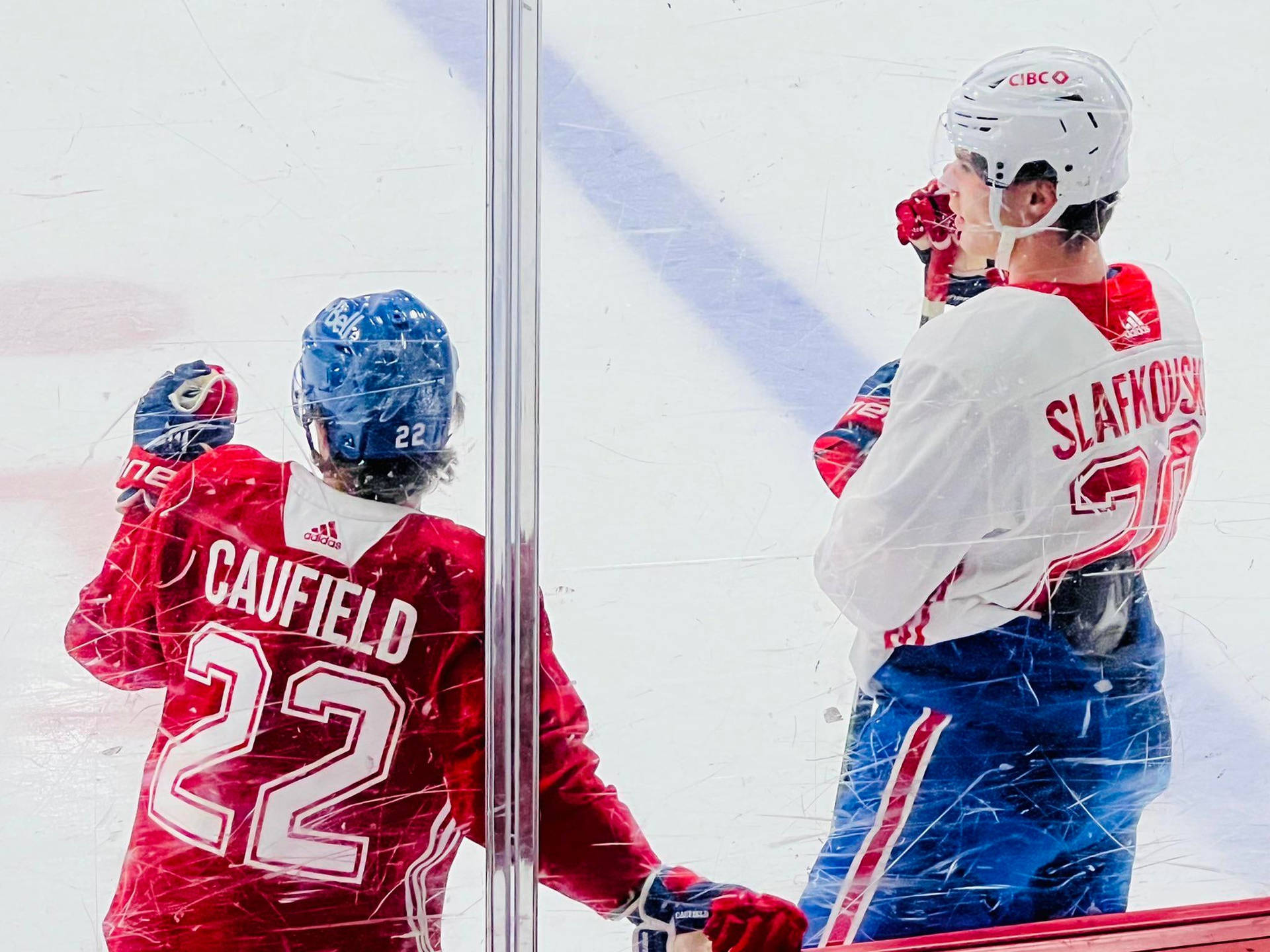 Cole Caufield Juraj Slafkovský Montreal Canadiens