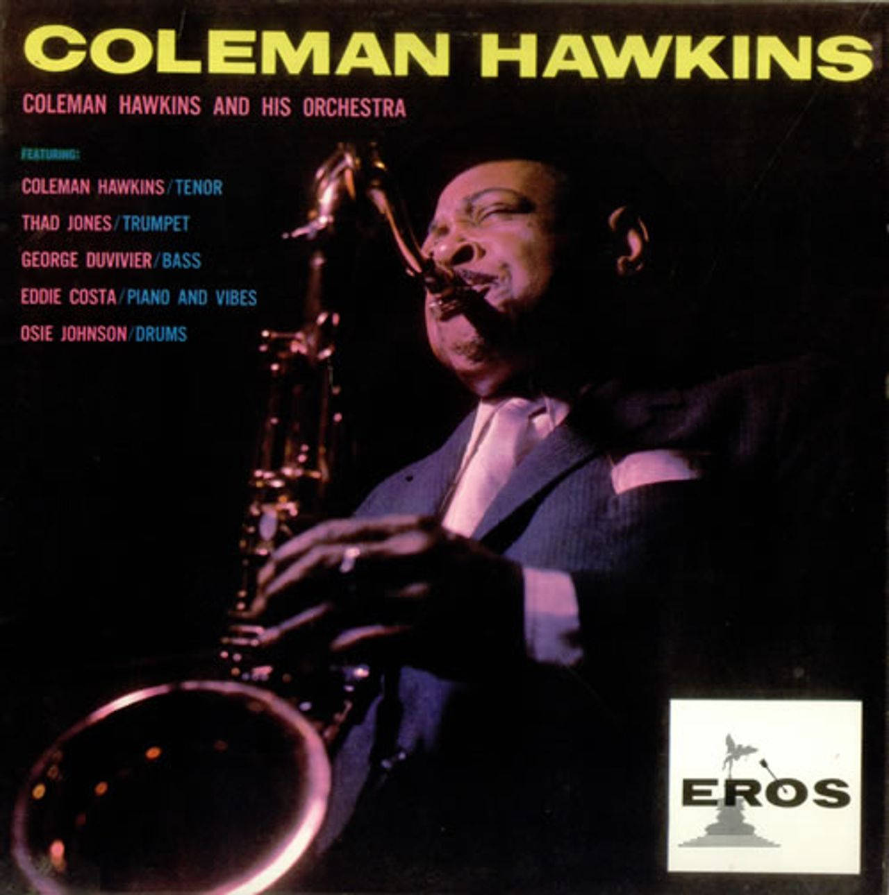 Coleman Hawkins & His Orchestra Album Cover Background