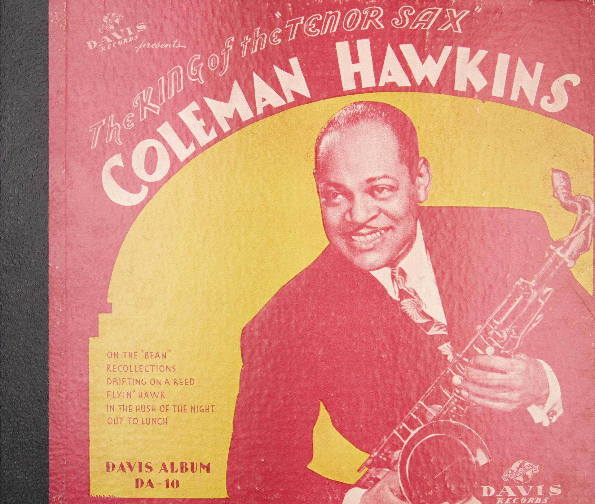 Coleman Hawkins King Of Tenor Sax Album Cover Background