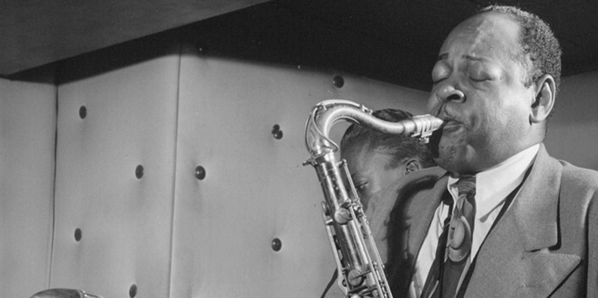 Coleman Hawkins Playing Saxophone Background