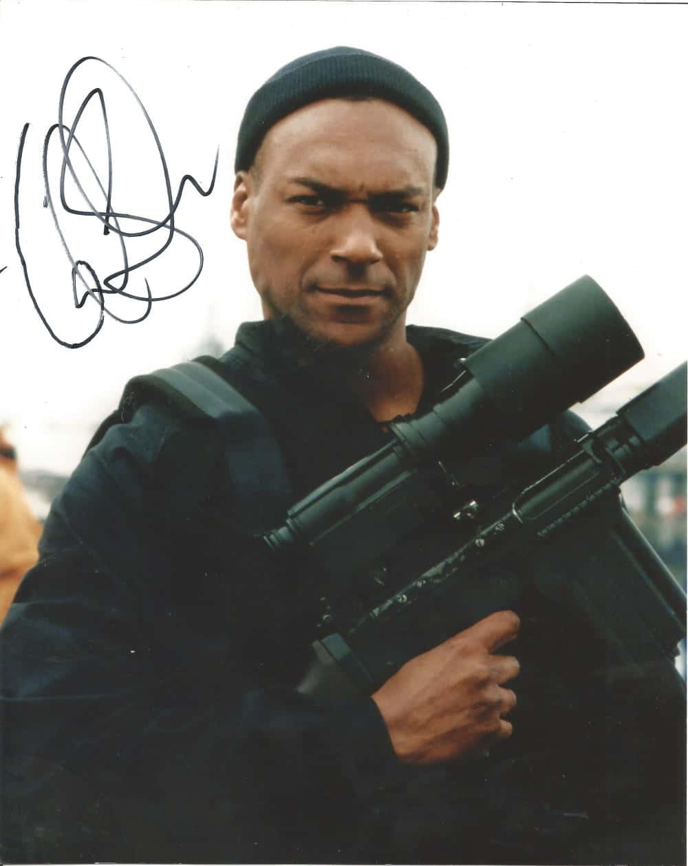 Colin Salmon Autographed Photo Background