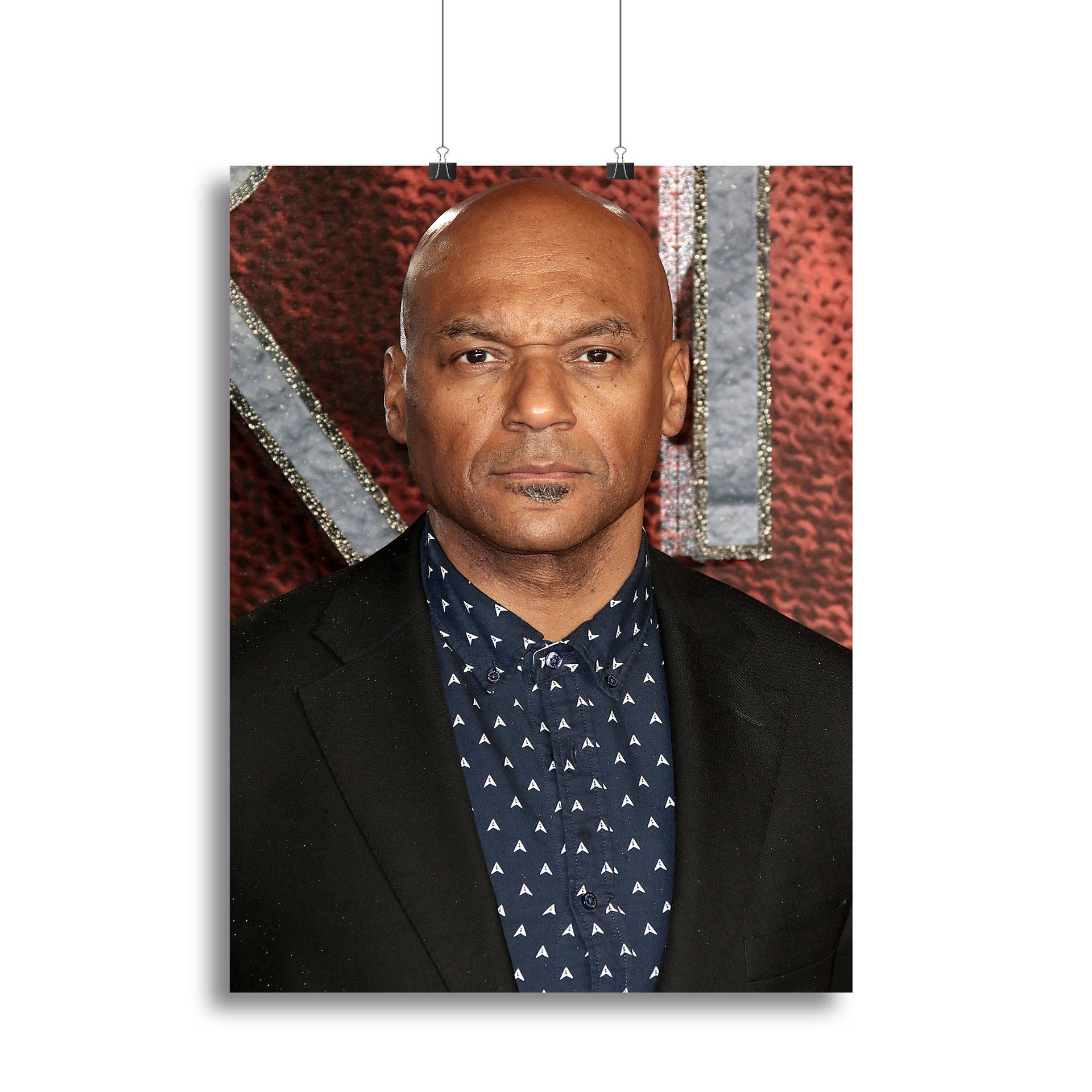 Colin Salmon Portrait On Plain White Background