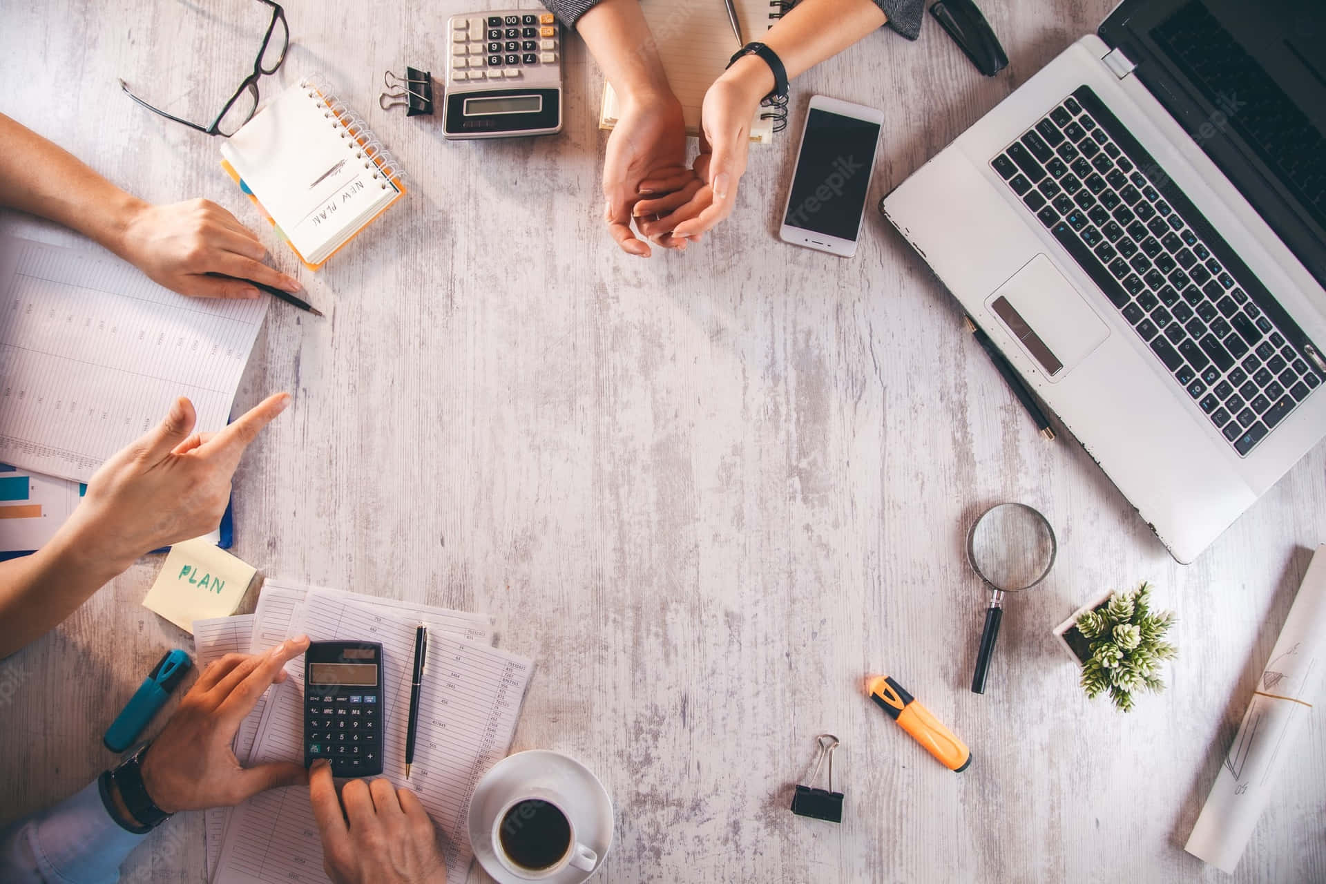 Collaboration Working Table Background