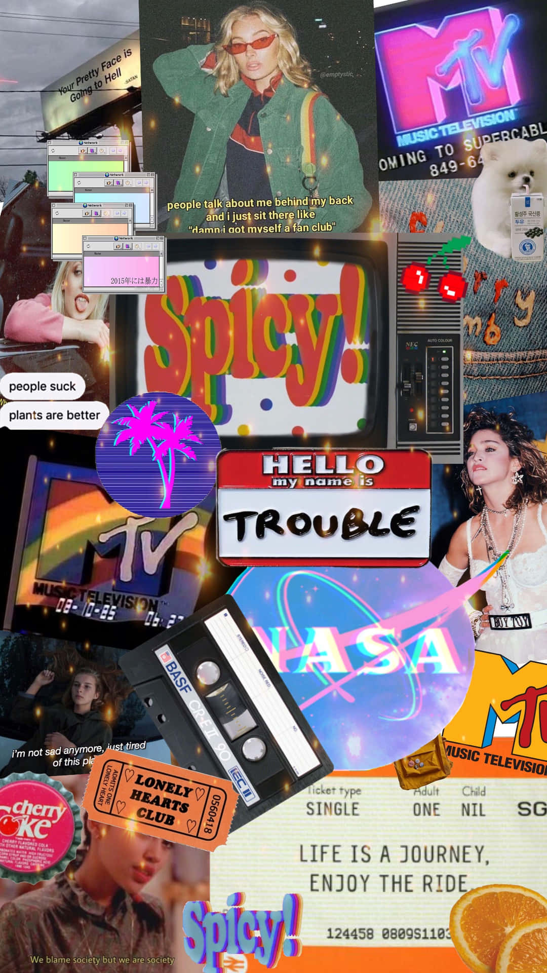 Collage 2000s Items Music