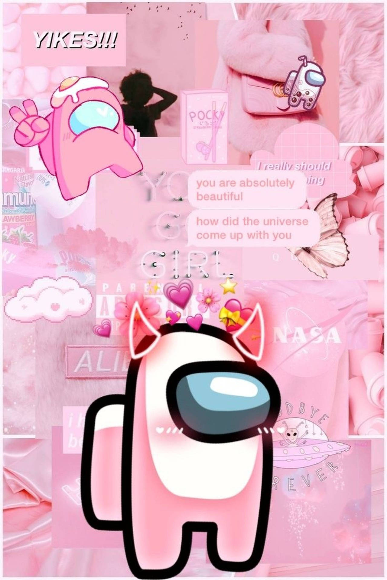 Collage For Pink Aesthetic Tumblr Laptop