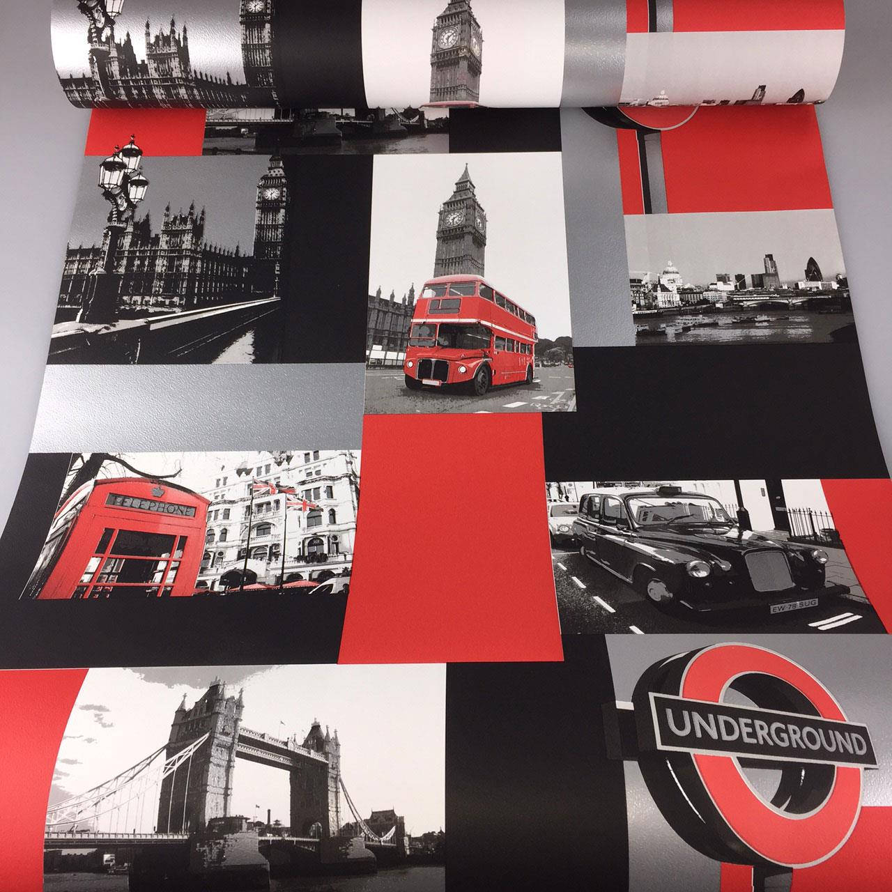 Collage London Black And Red Aesthetic Iphone