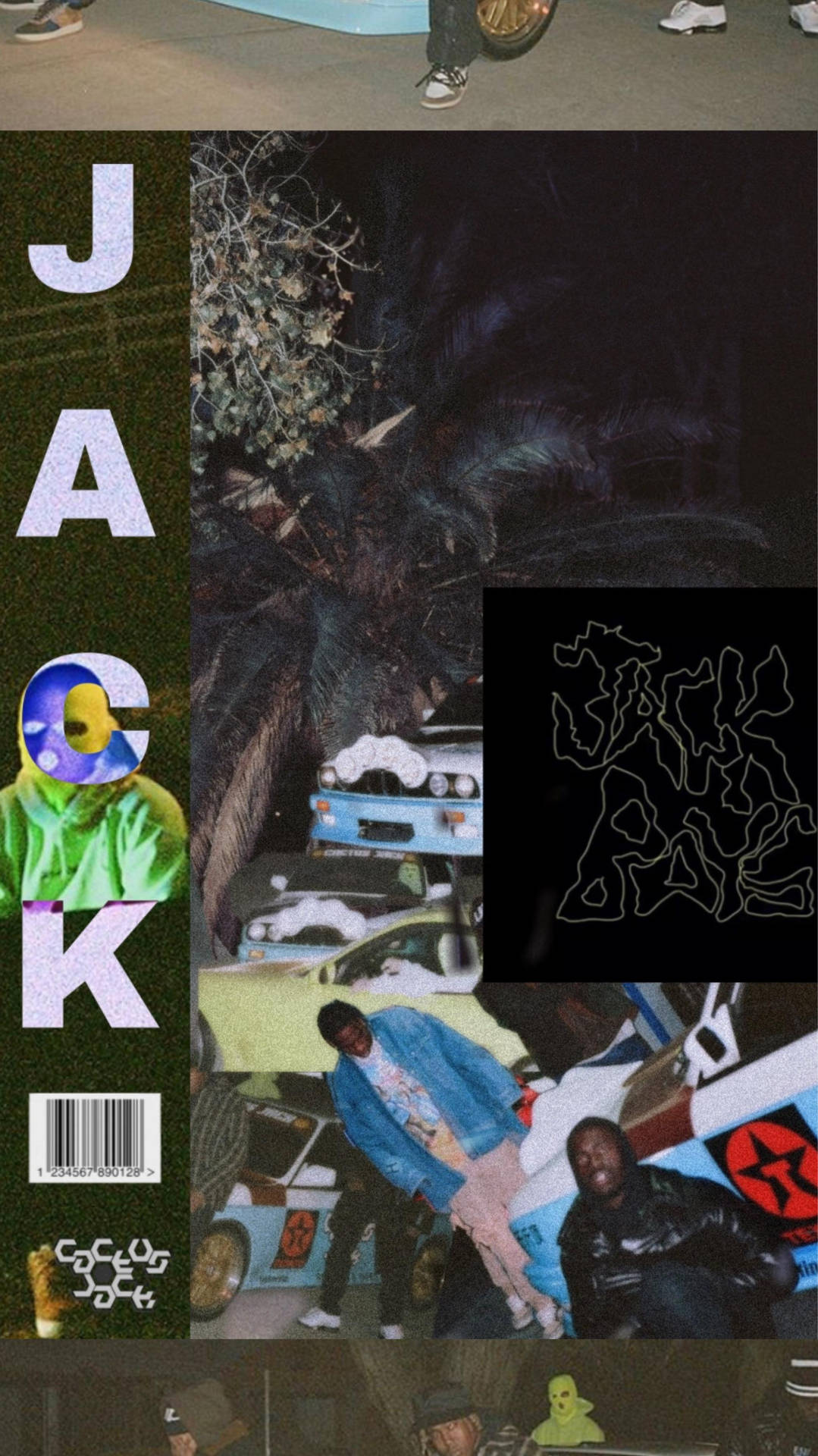 Collage Of Travis Scott Jack Boys Background