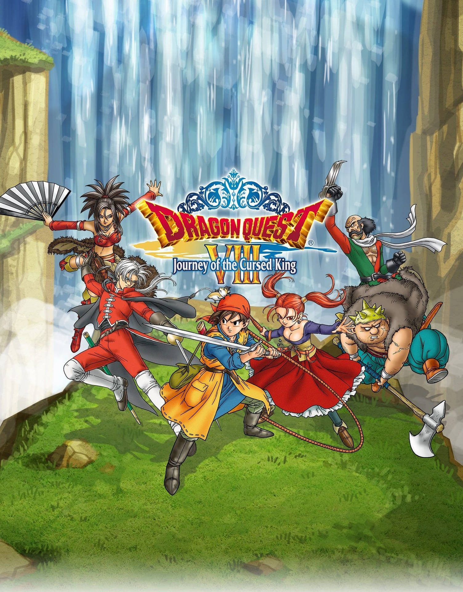 Collect The Spoils Of Adventure In The Classic Game, Dragon Quest Iphone Background