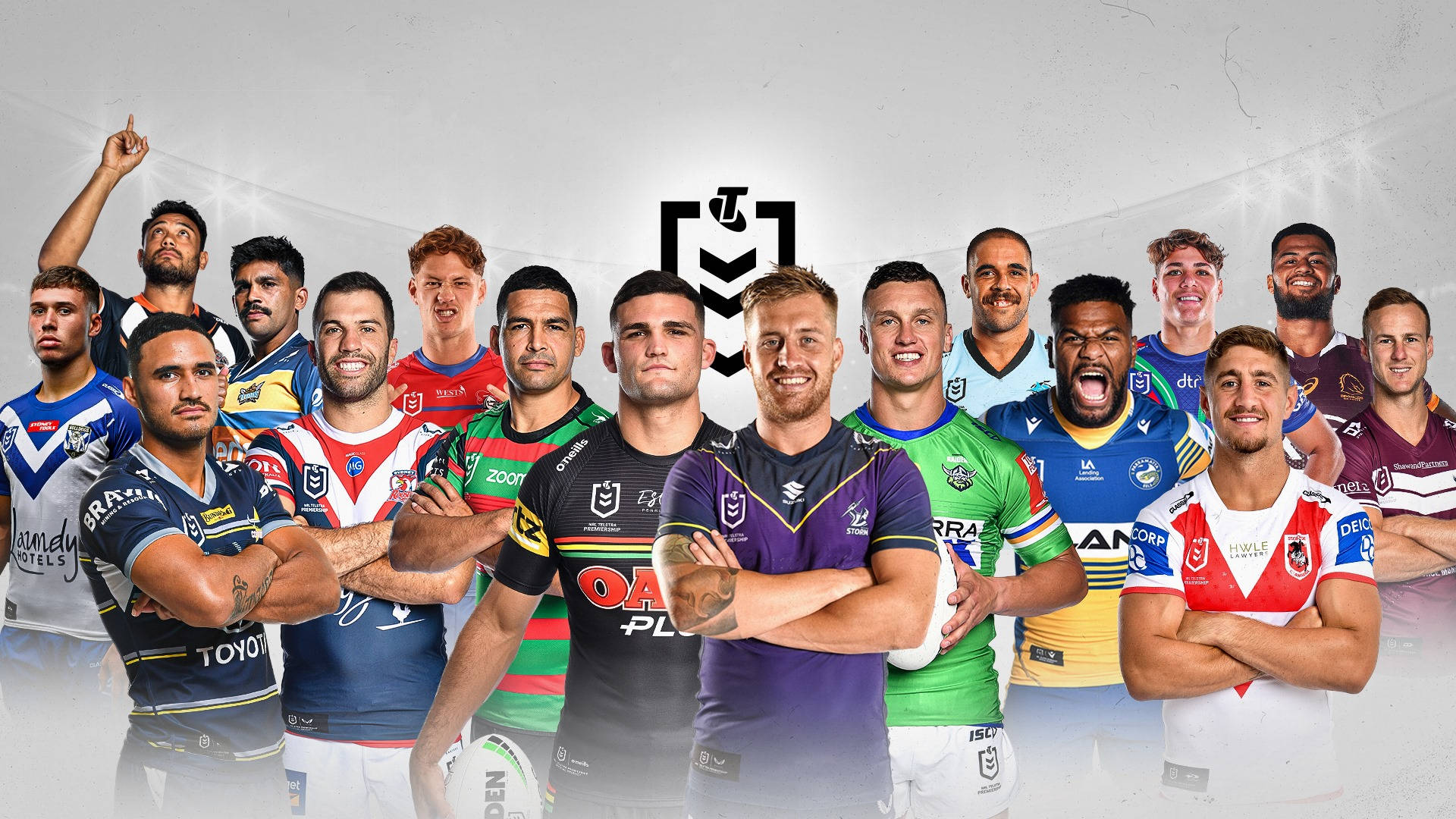 Collection Of All Teams In Nrl Background