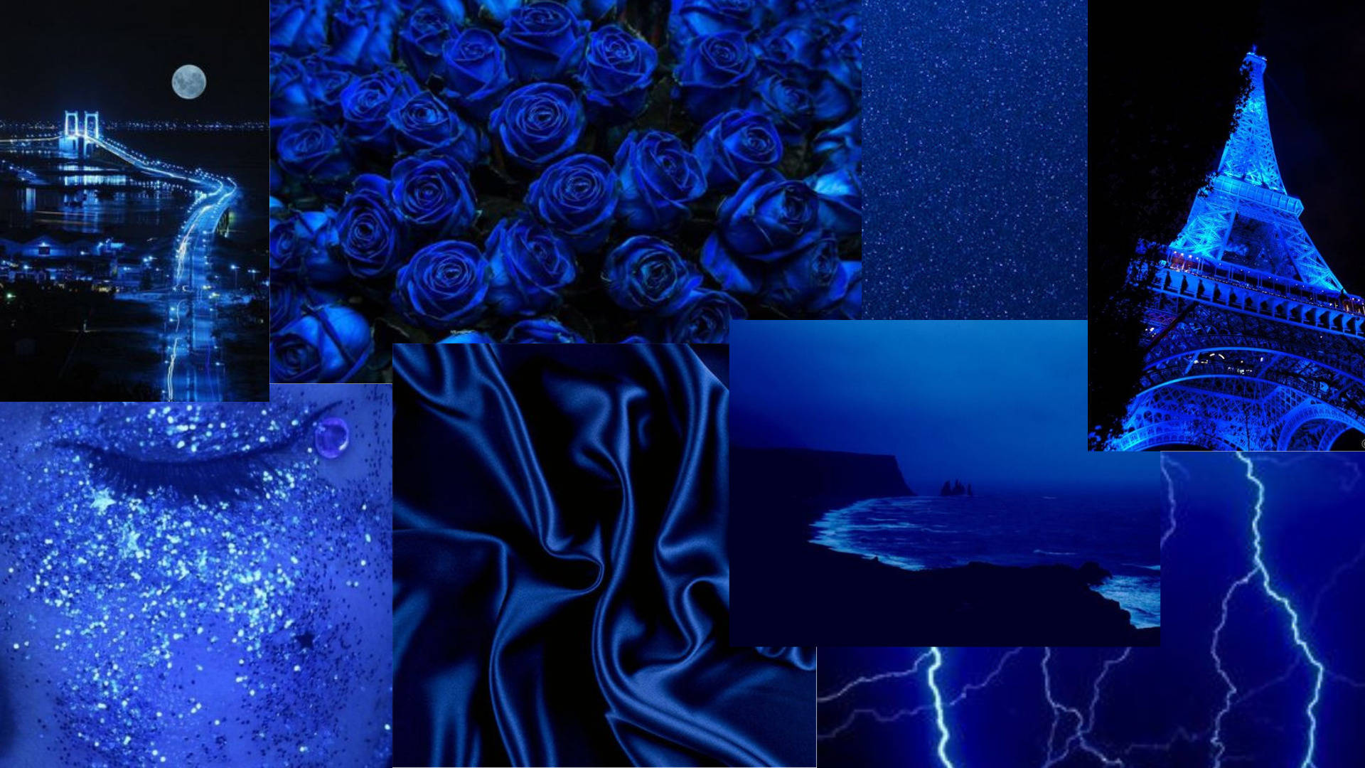 Collection Of Dark And Blue Aesthetic Laptop Background