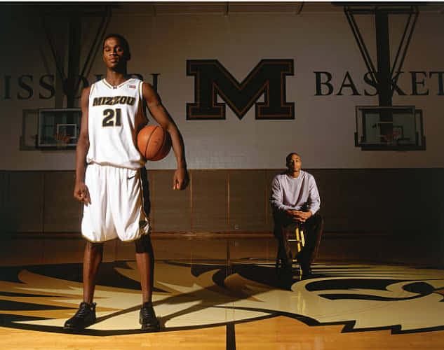 College Basketball Players Portrait University Of Missouri