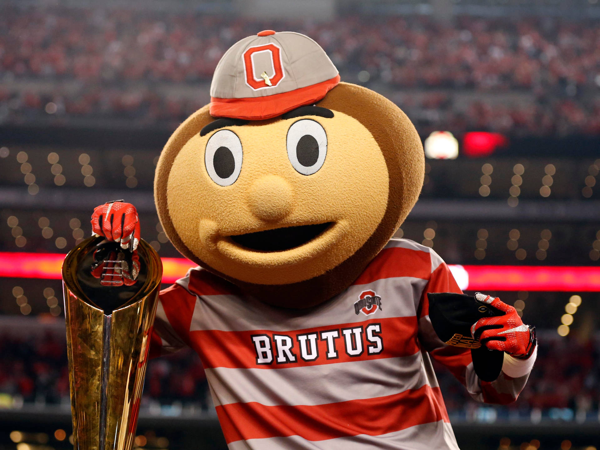 College Football Brutus Mascot Background