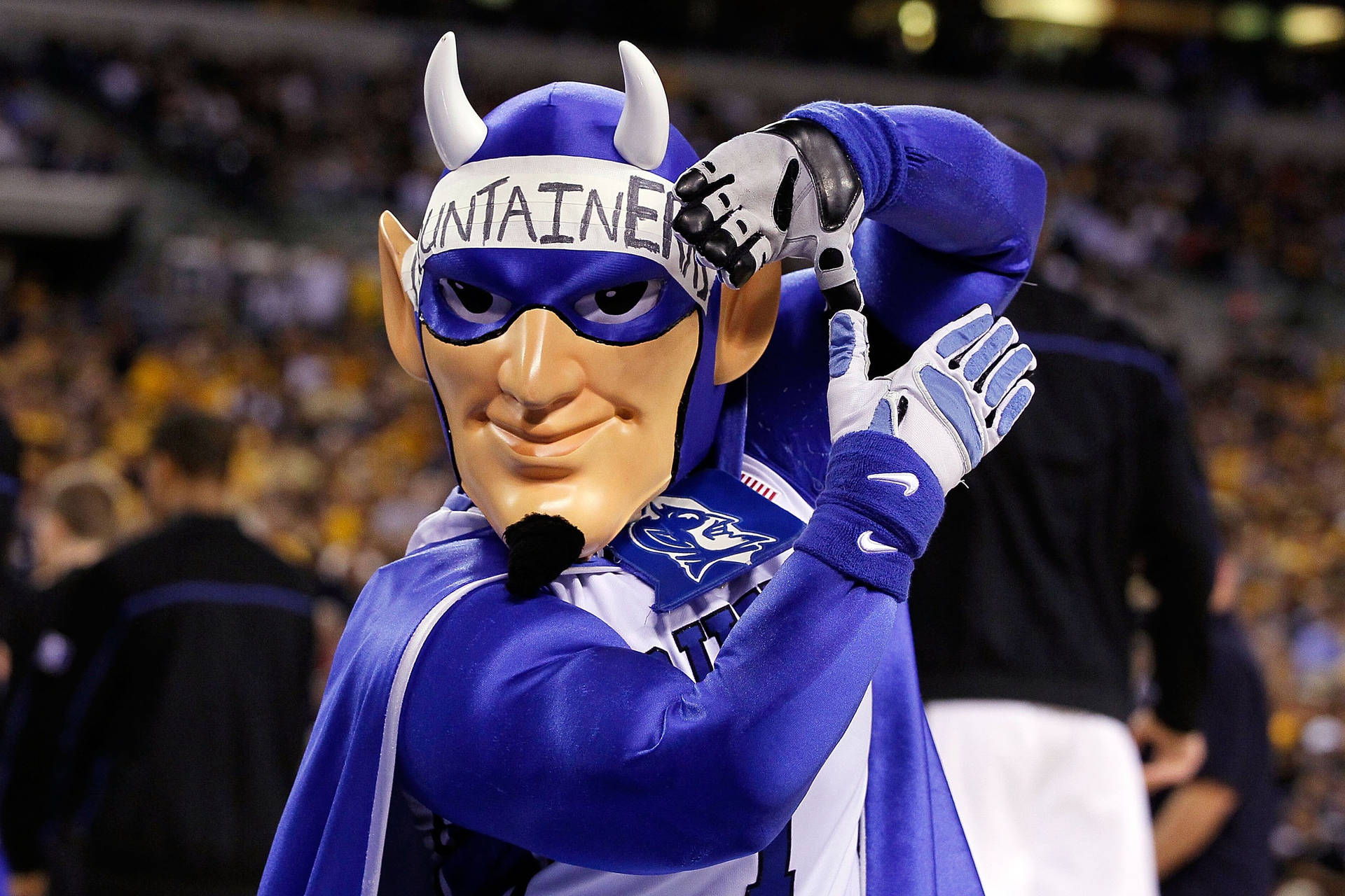 College Football Demon Mascot Background