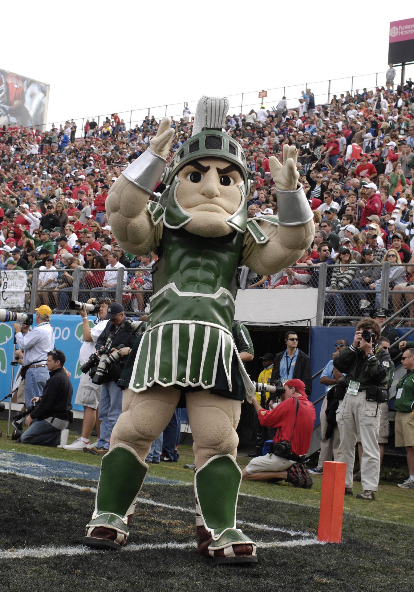 College Football Gladiator Mascot Background