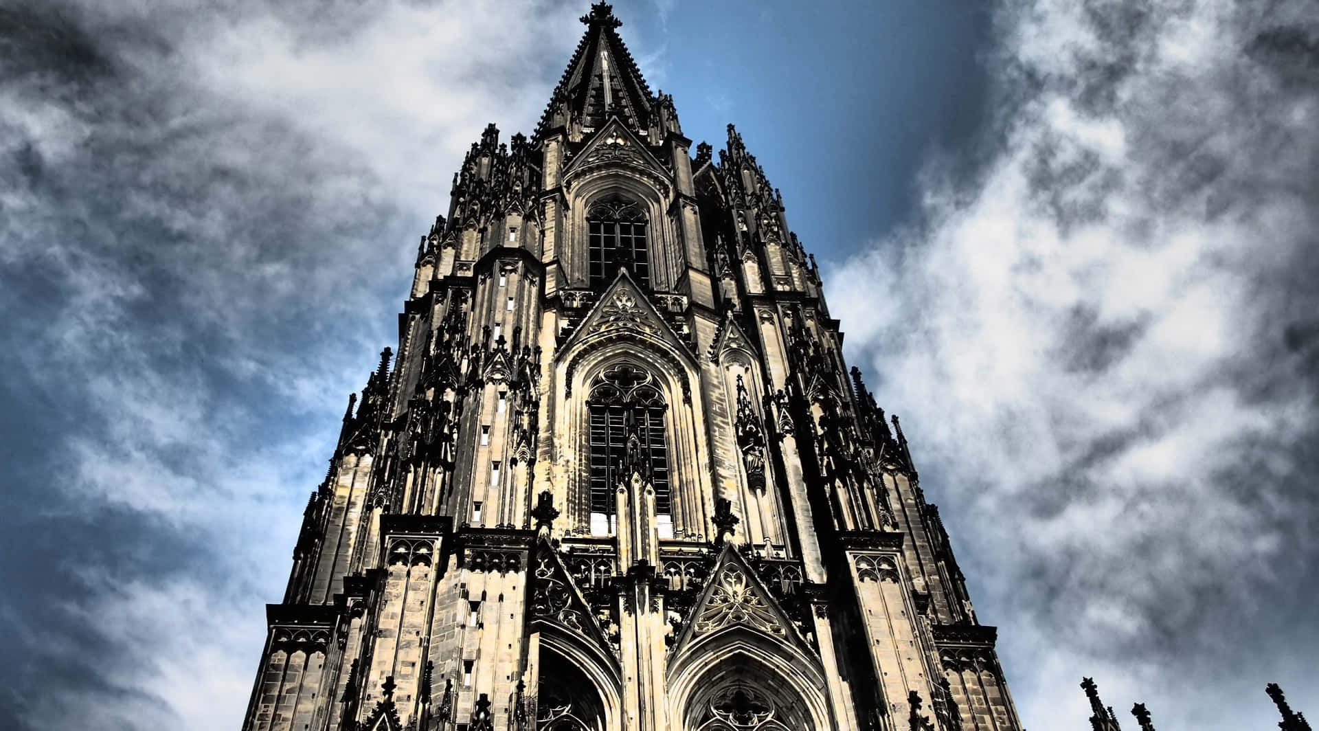 Cologne Cathedral Spires Background